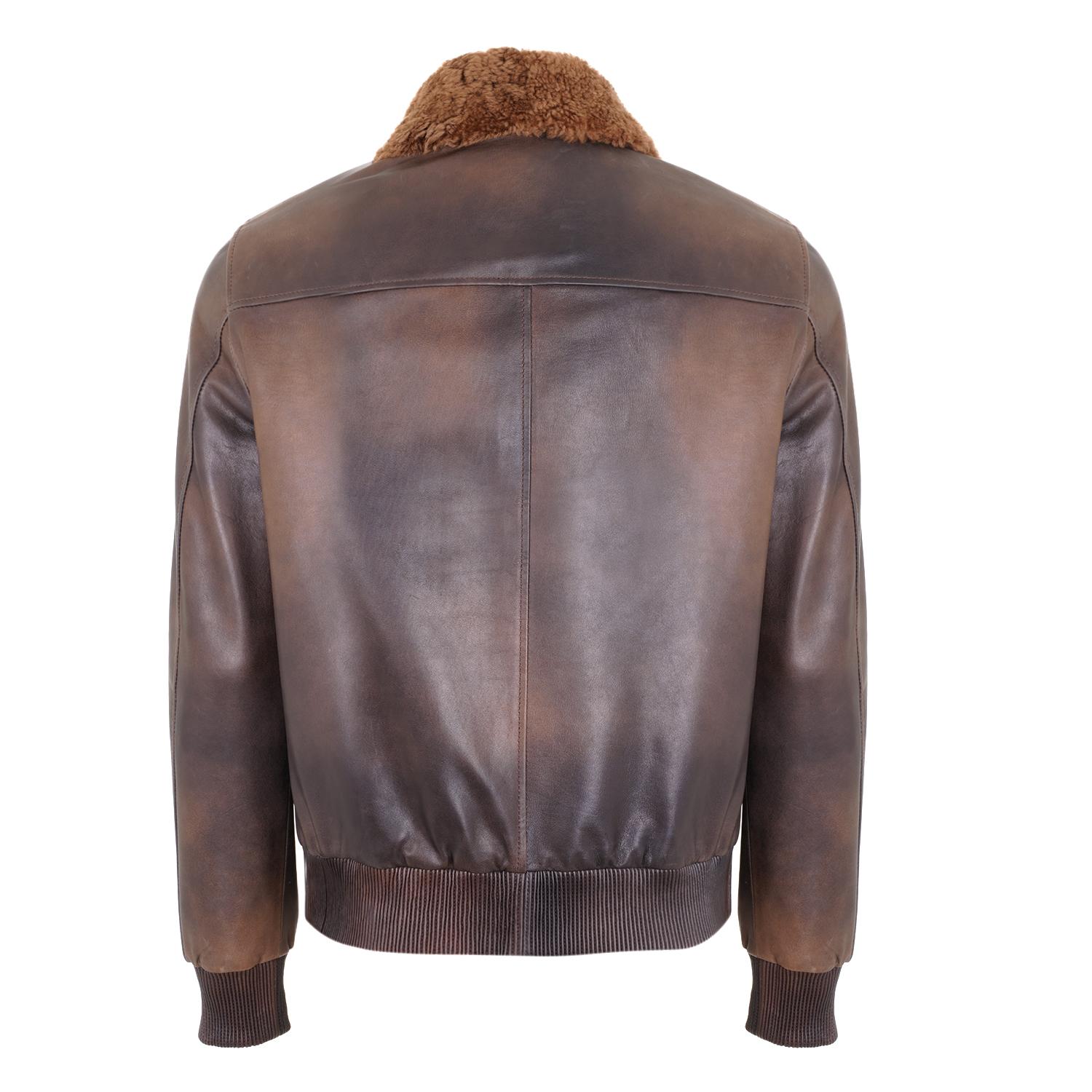 Alijha Kahve Erkek Deri Mont