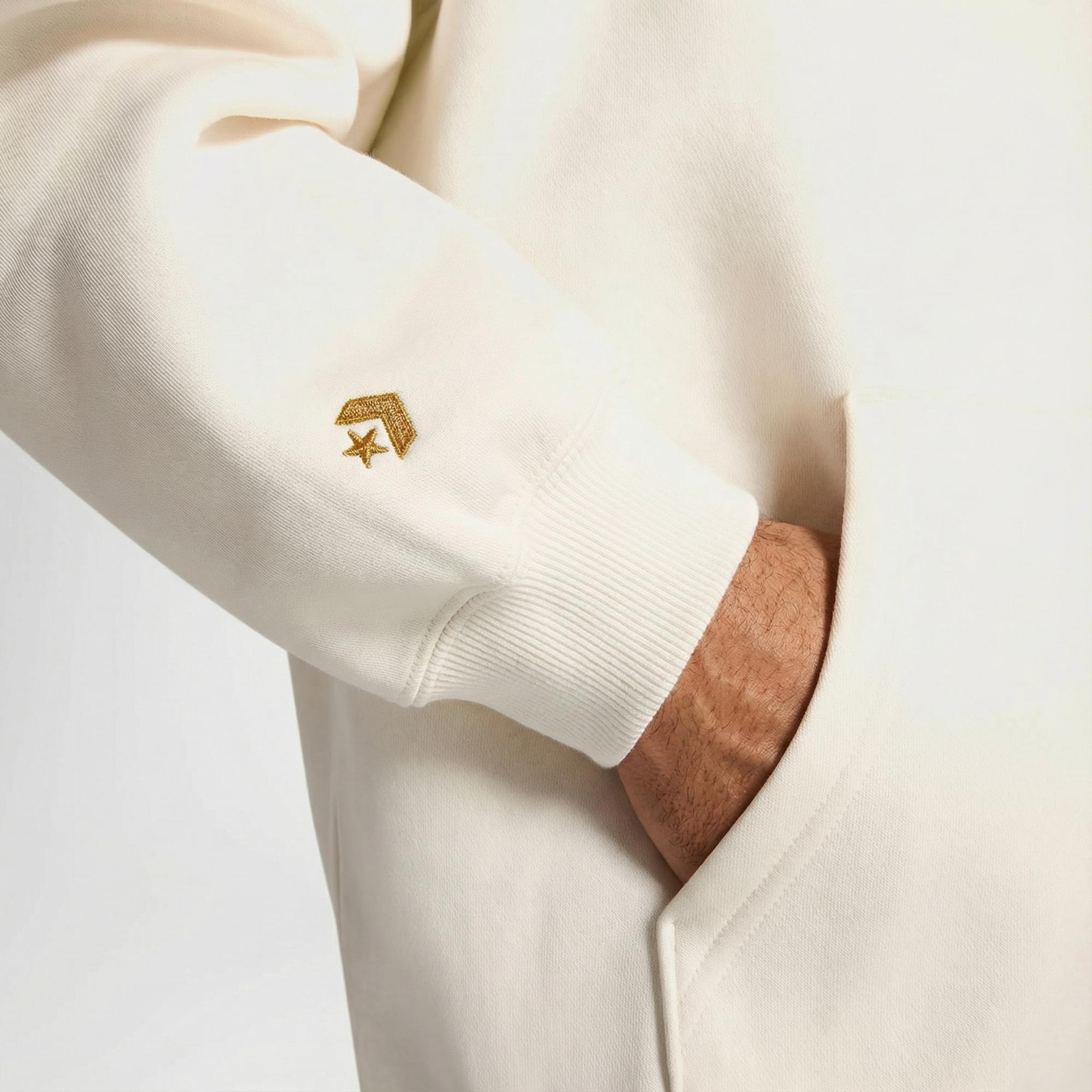 Converse Cons Erkek Krem Hoodie