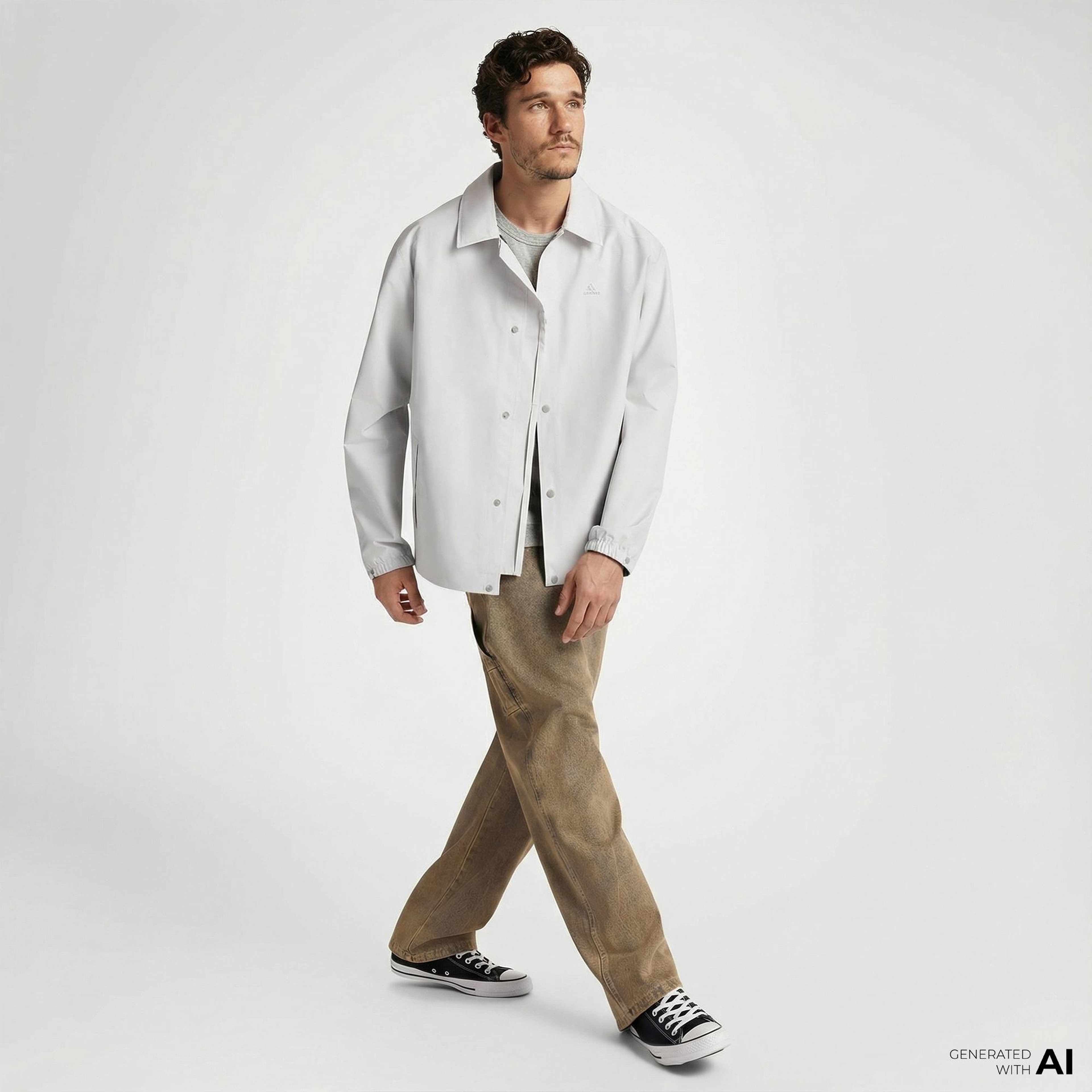 Converse Erkek Beyaz Yağmurluk