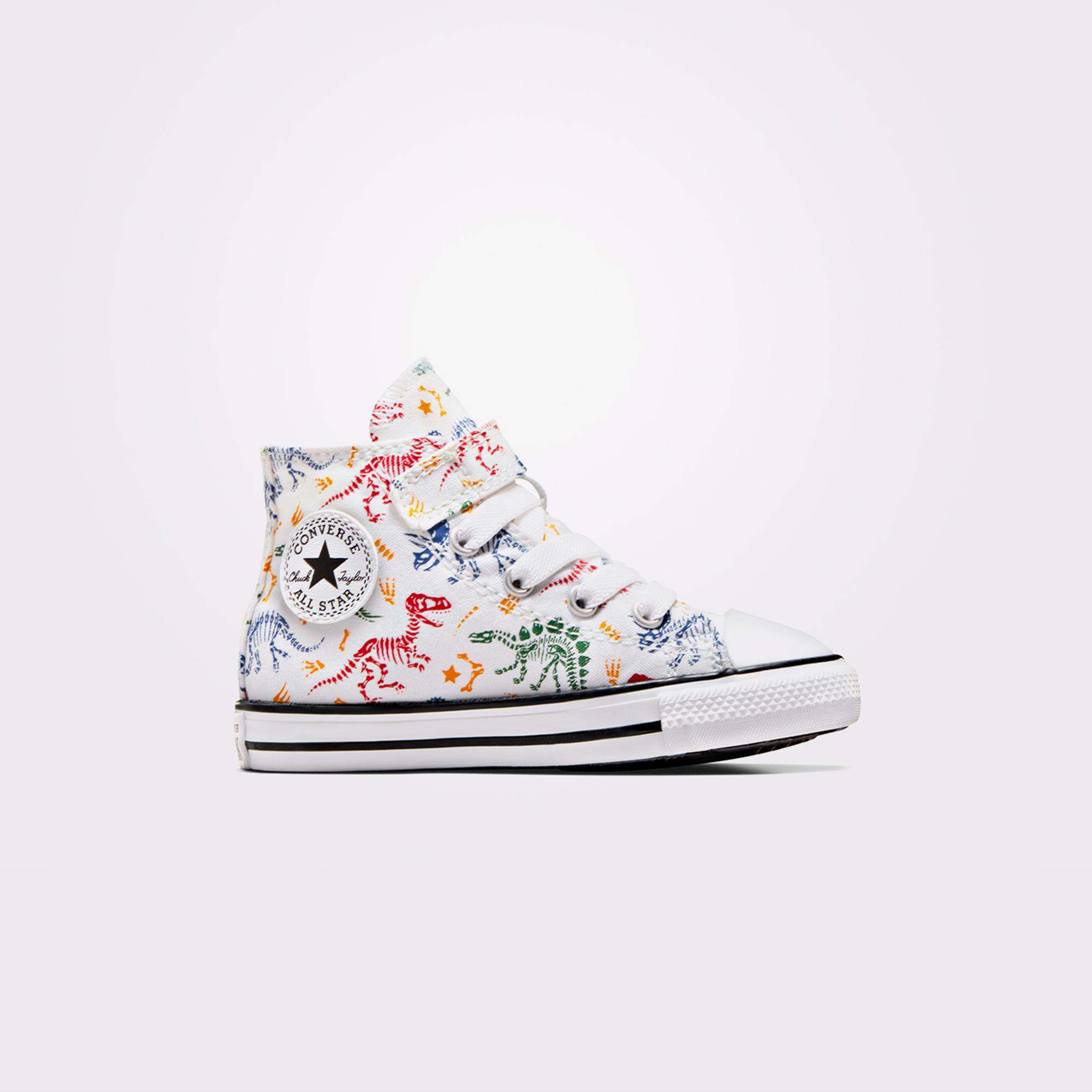 Converse Chuck Taylor All Star Easy-On Dinos Çocuk Beyaz Sneaker