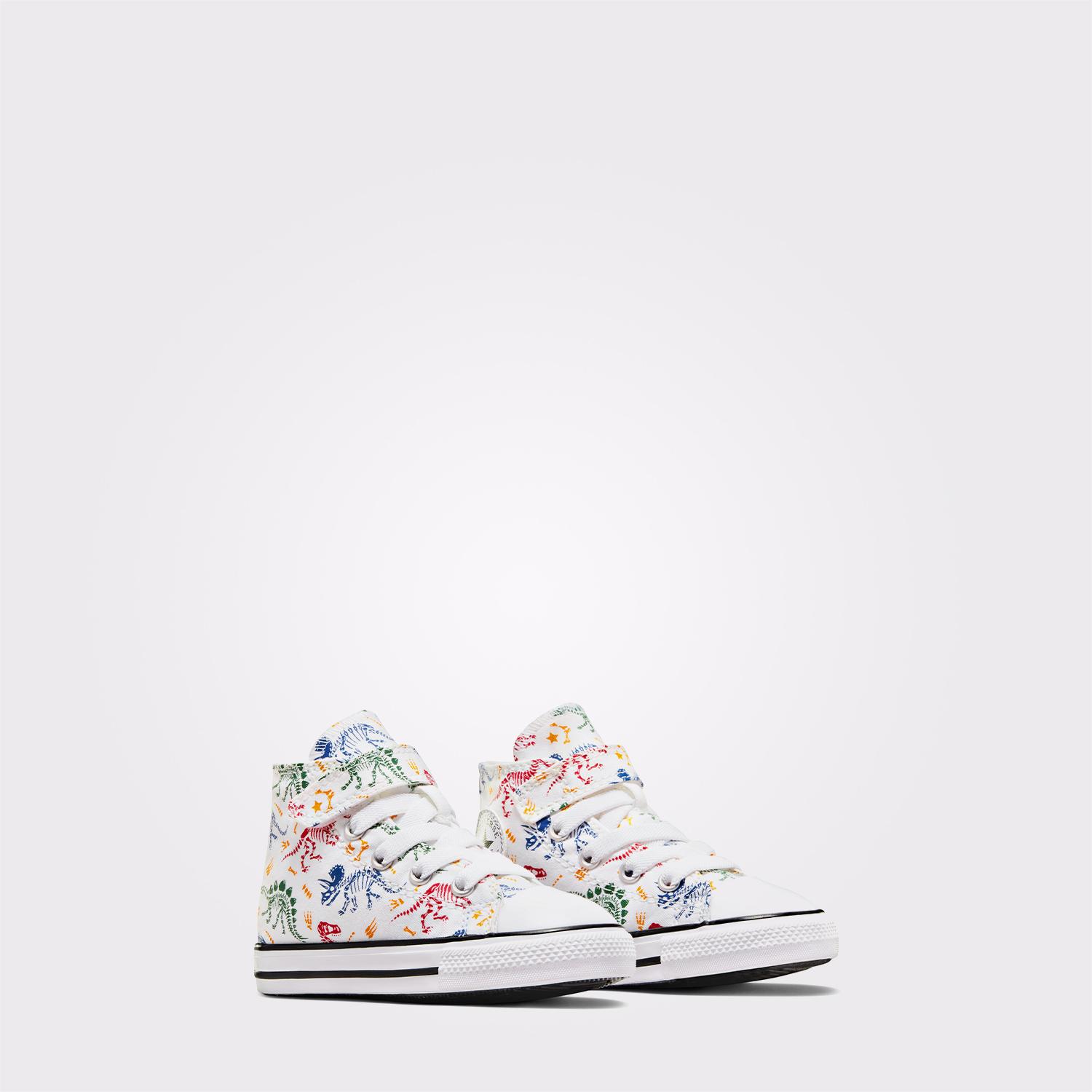 Converse Chuck Taylor All Star Easy-On Dinos Çocuk Beyaz Sneaker