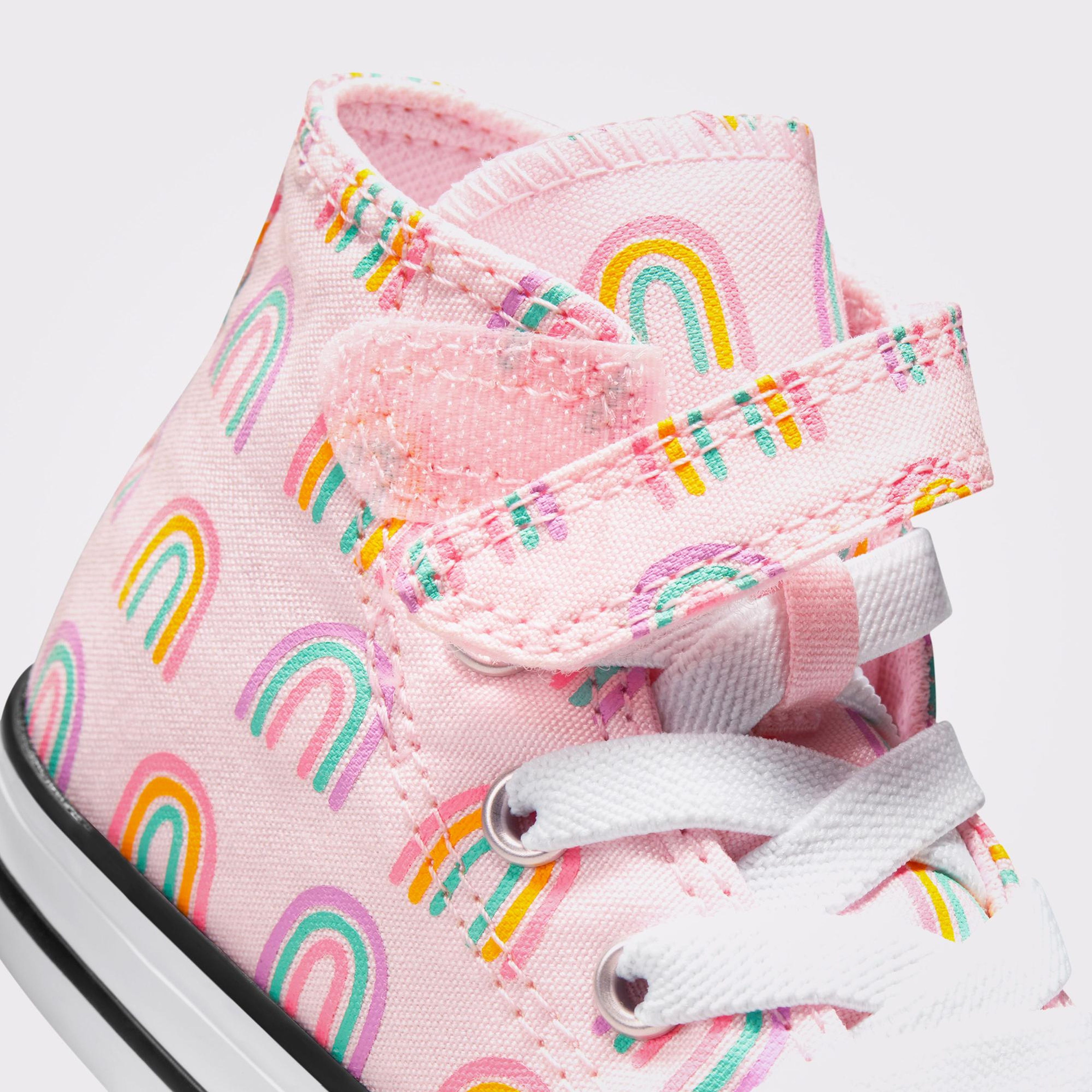 Converse Chuck Taylor All Star Easy-On Rainbows Çocuk Pembe Sneaker