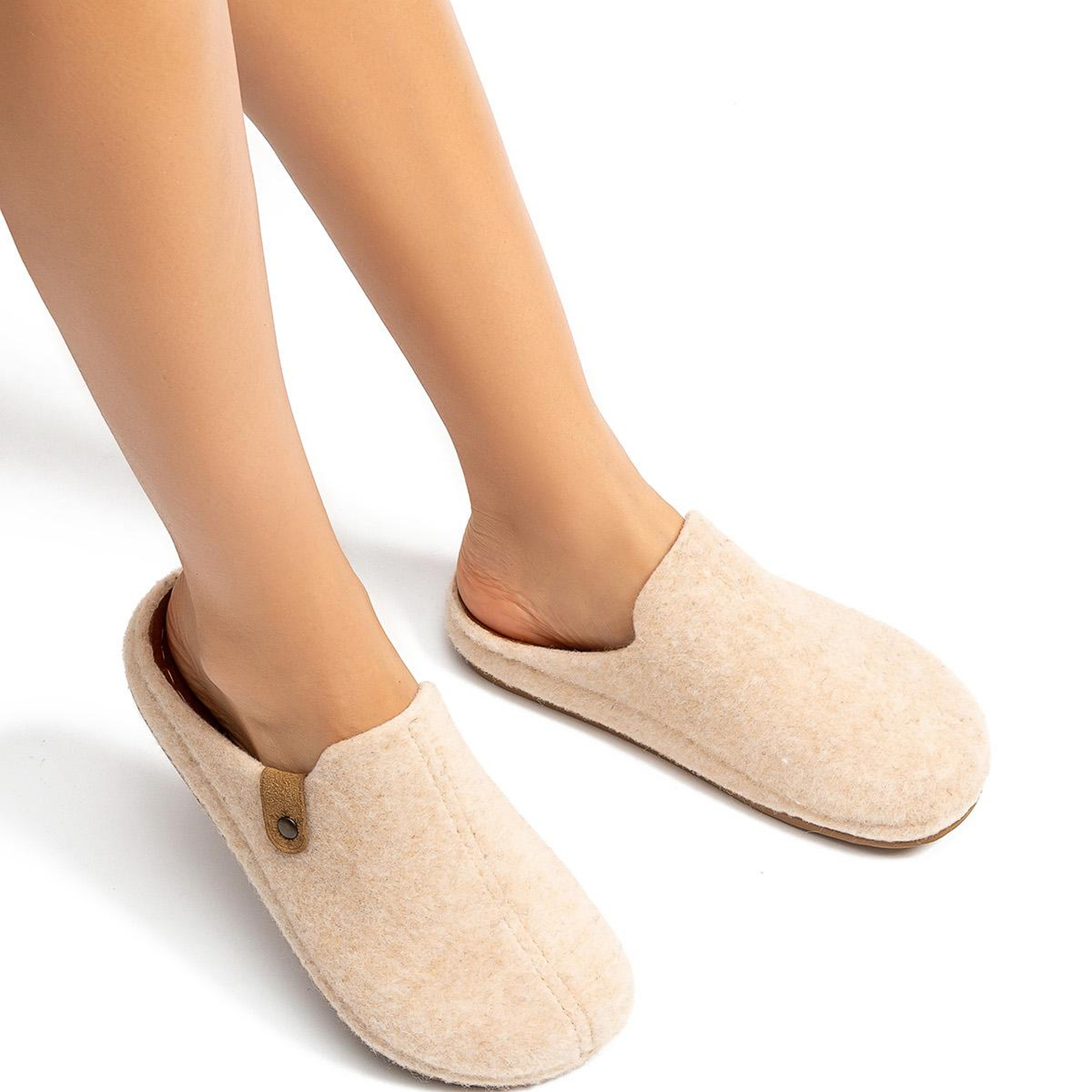 Teina Kadın, Garson Boy Ev Terliği Krem 36/40