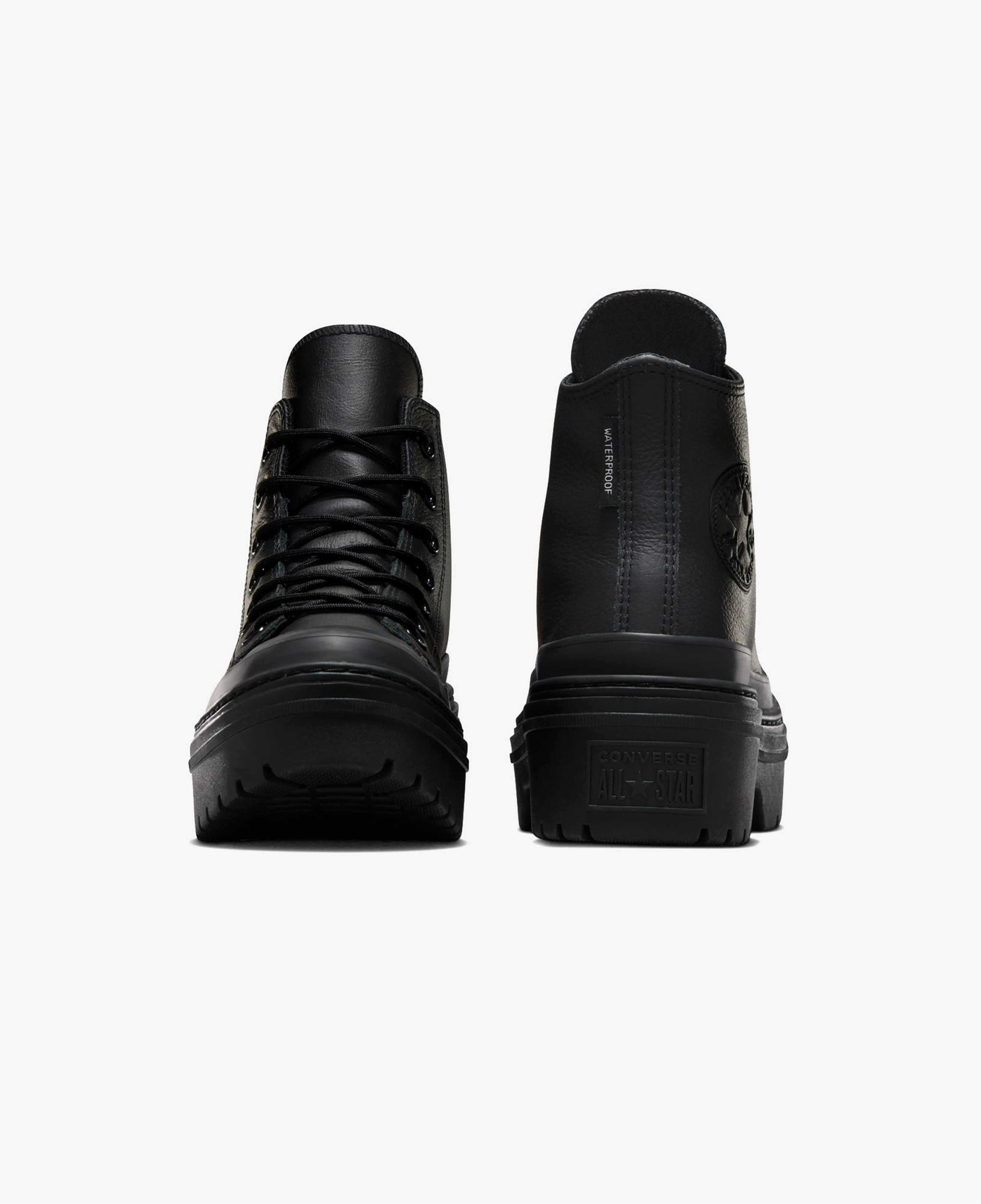 Converse Chuck Taylor All Star Lugged Heel Kadın Siyah Deri Platform Sneaker