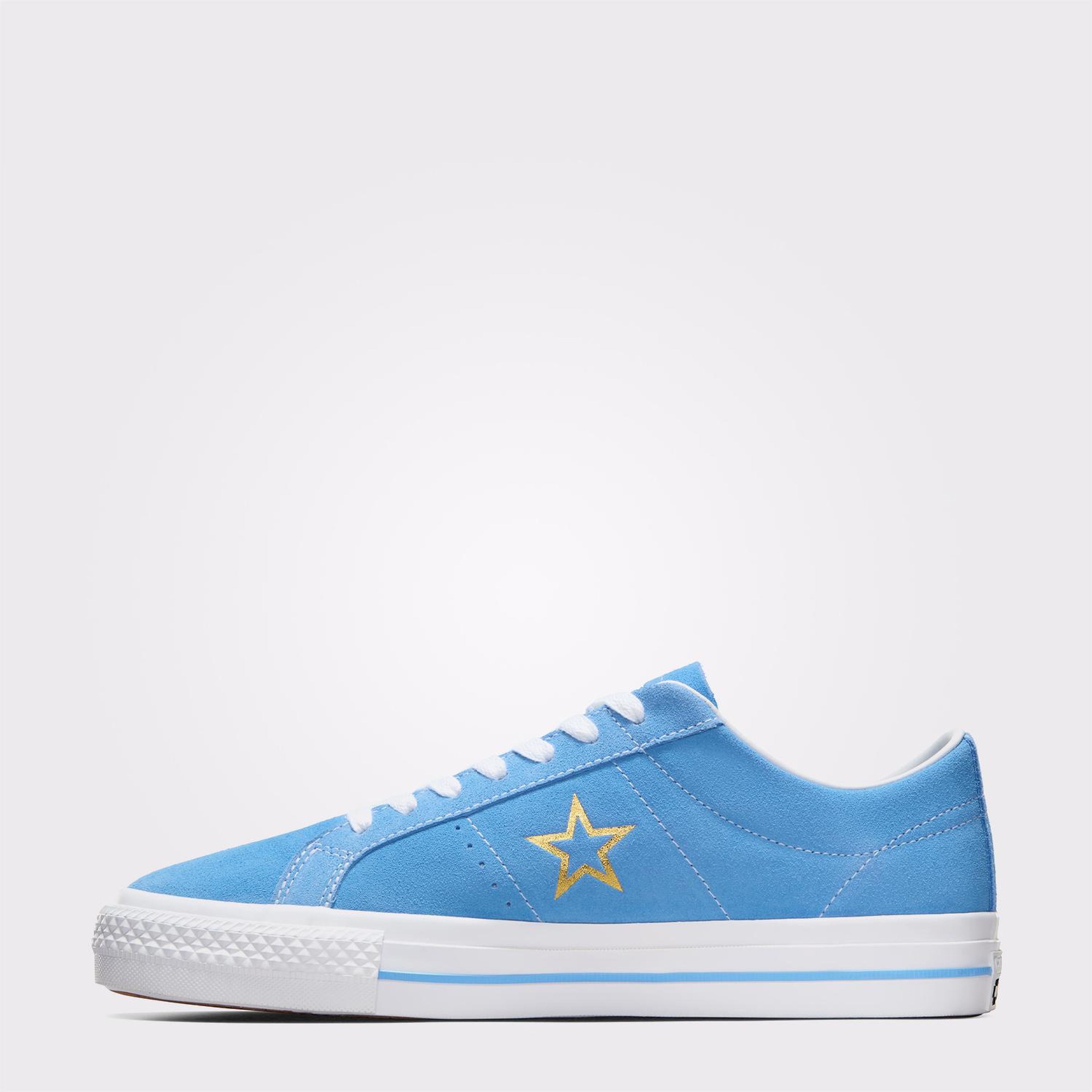 Converse Cons One Star Pro Unisex Mavi Süet Sneaker