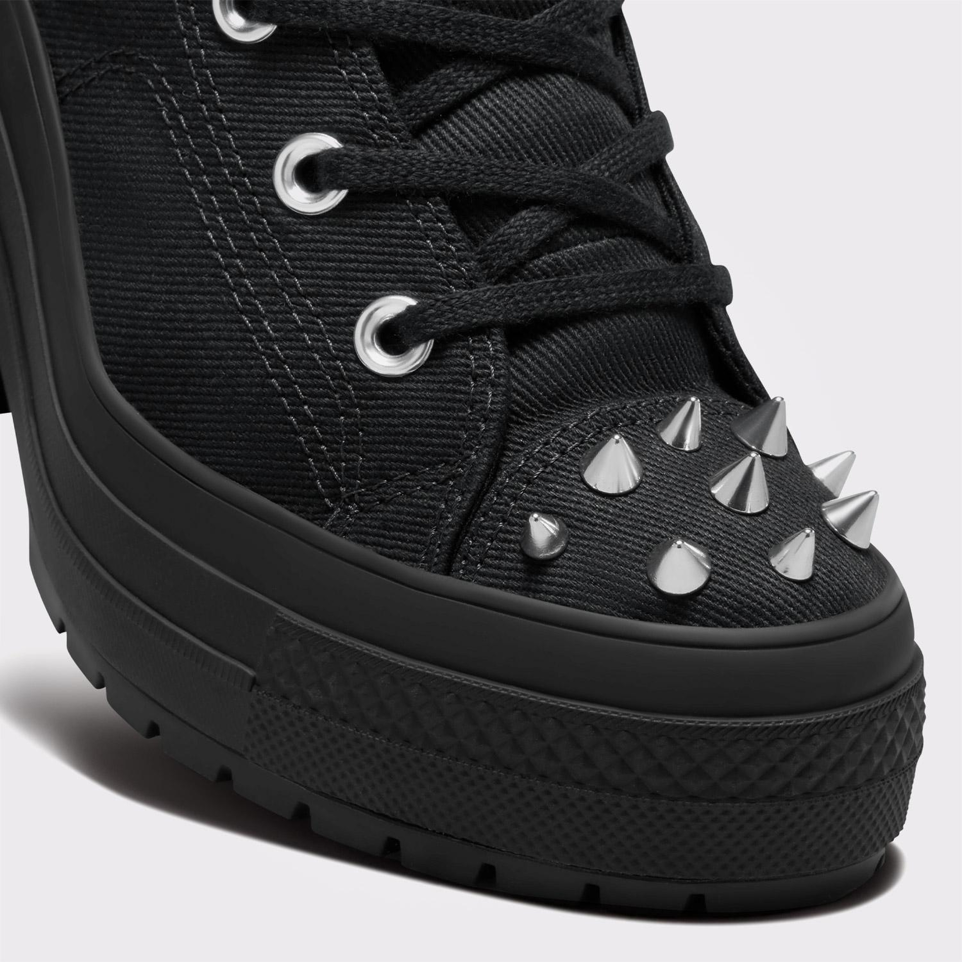 Converse Chuck 70 De Luxe Heel Studded Kadın Siyah Platform Sneaker
