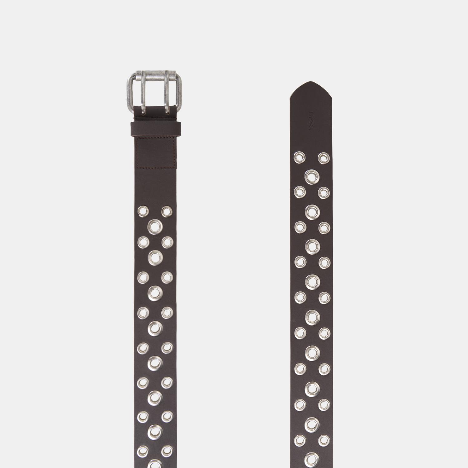 Kadın Kahve Metal Detaylı Deri Kemer