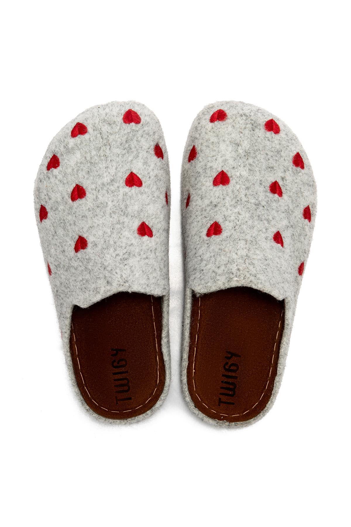 Buket Çocuk Ev Terliği Gri 30/35