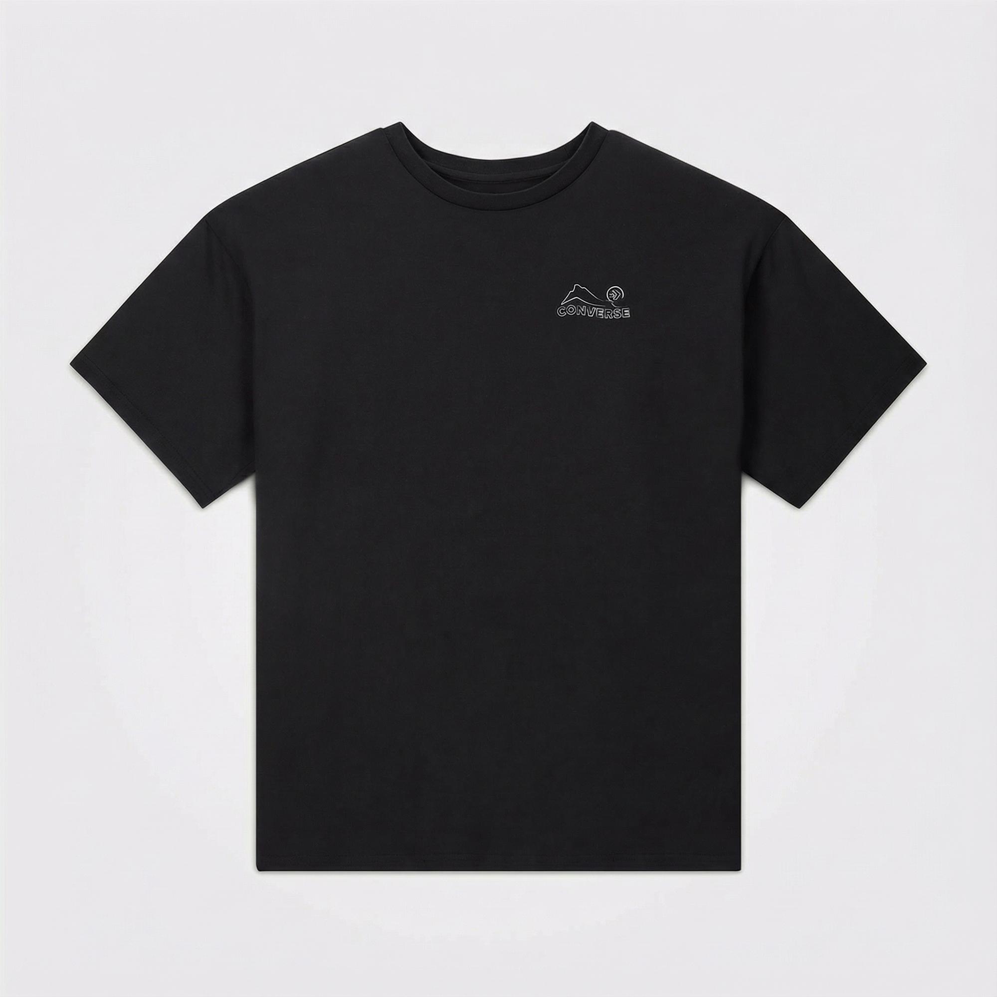 Converse Erkek Baskılı Siyah T-Shirt