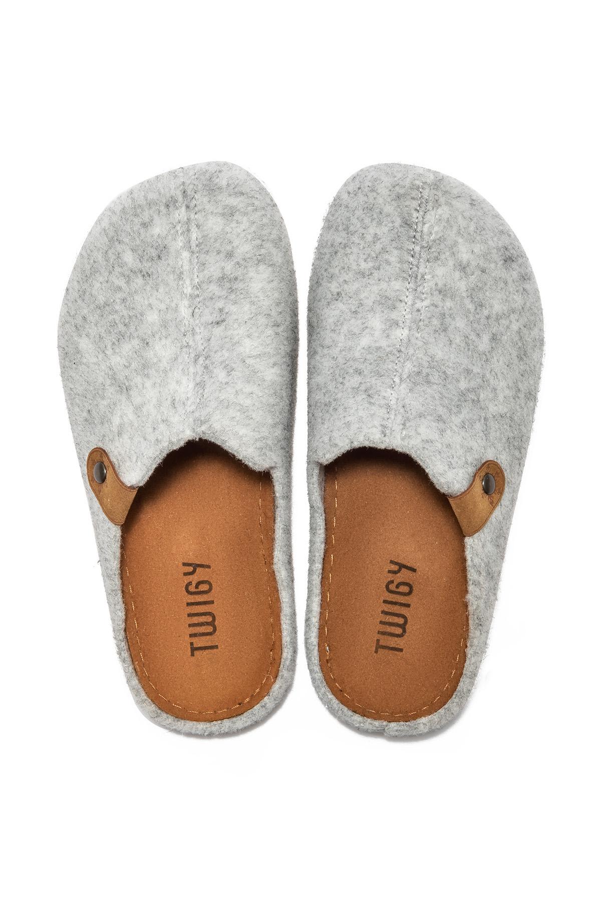 Teına Kadın,Garson Boy Ev Terliği Gri 36/40