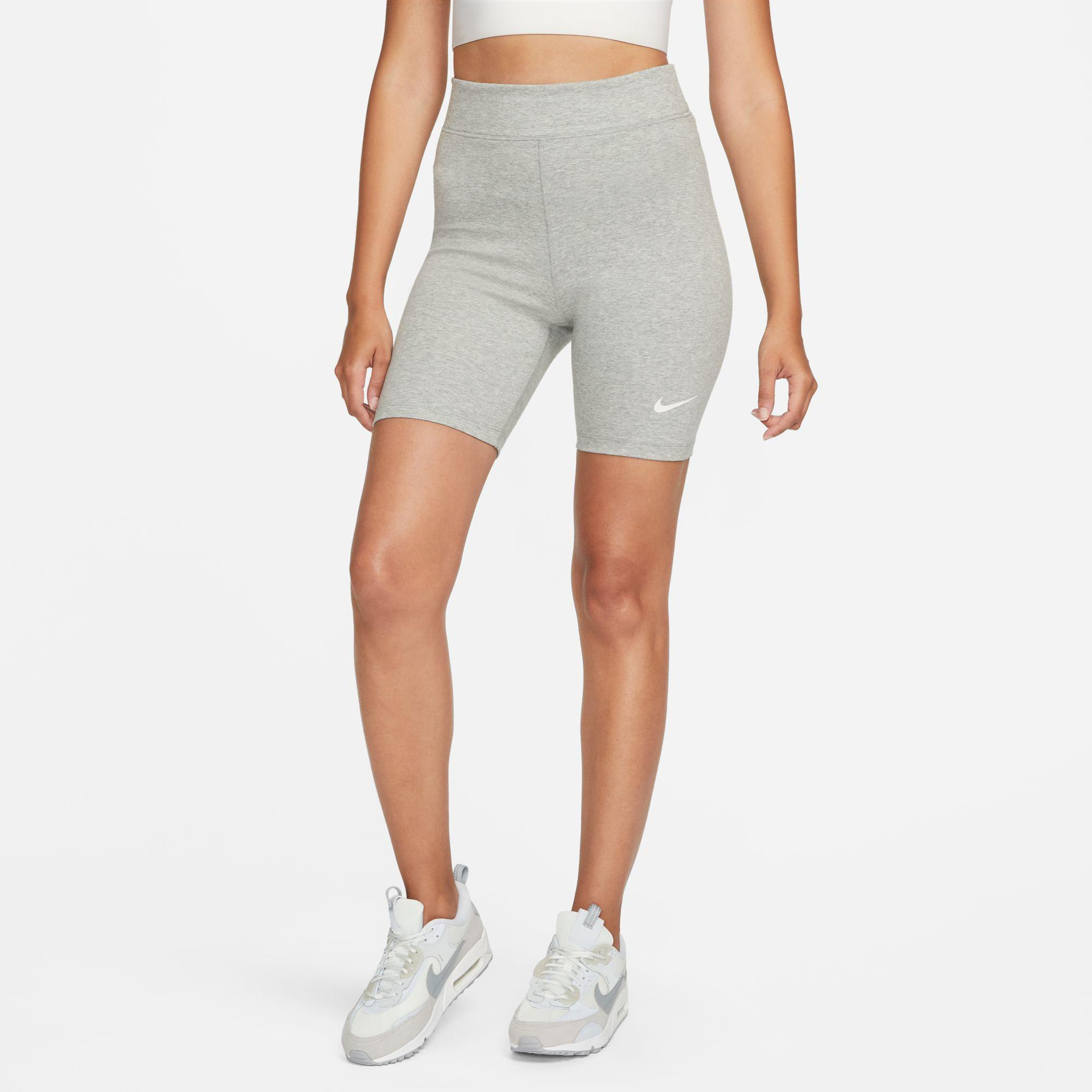 Nike Sportswear Classic High Rise 20 cm Short Kadın Gri Tayt