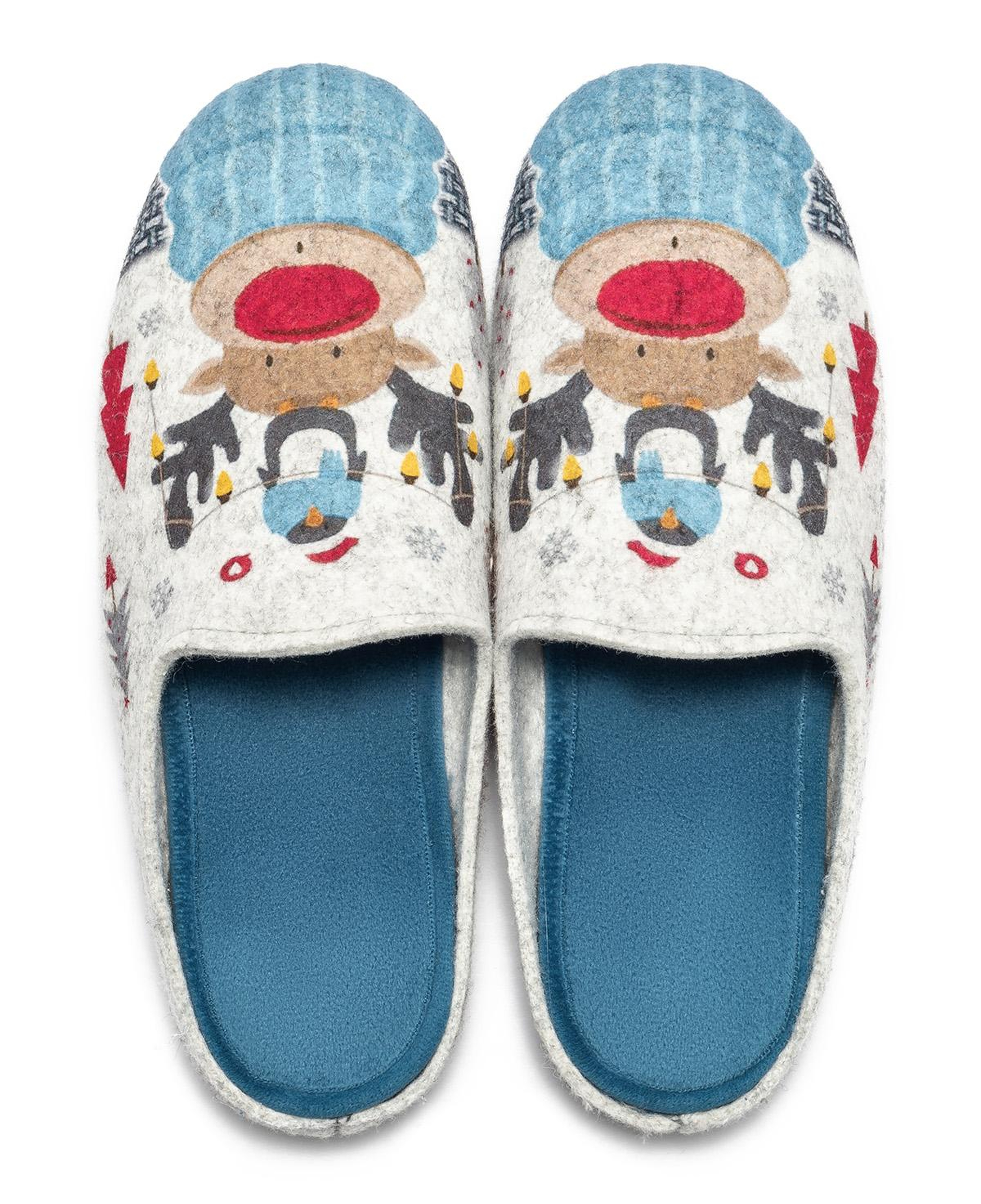 Geyik Kadın Ev Terliği Mavi 36/41