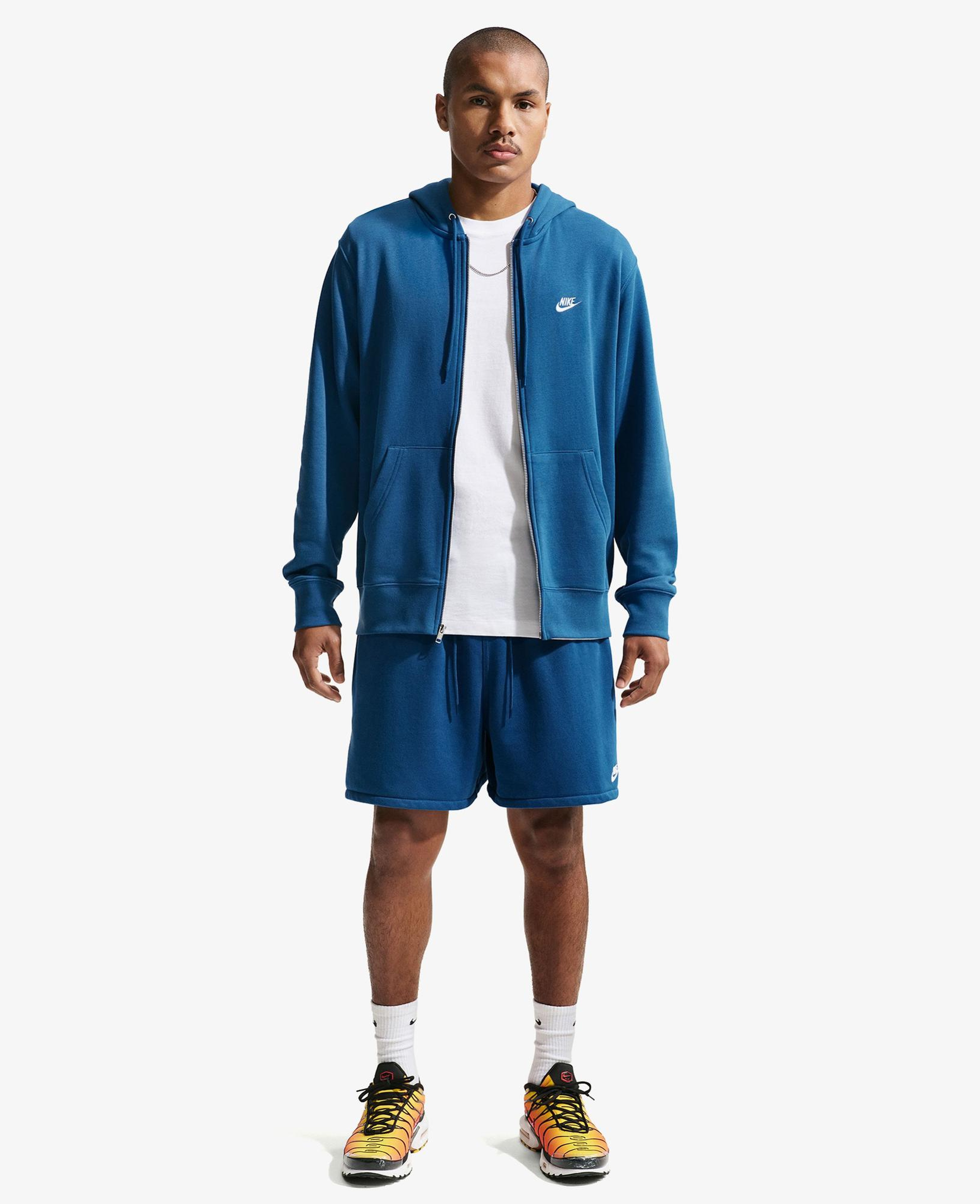 Nike Club Erkek Mavi Hoodie