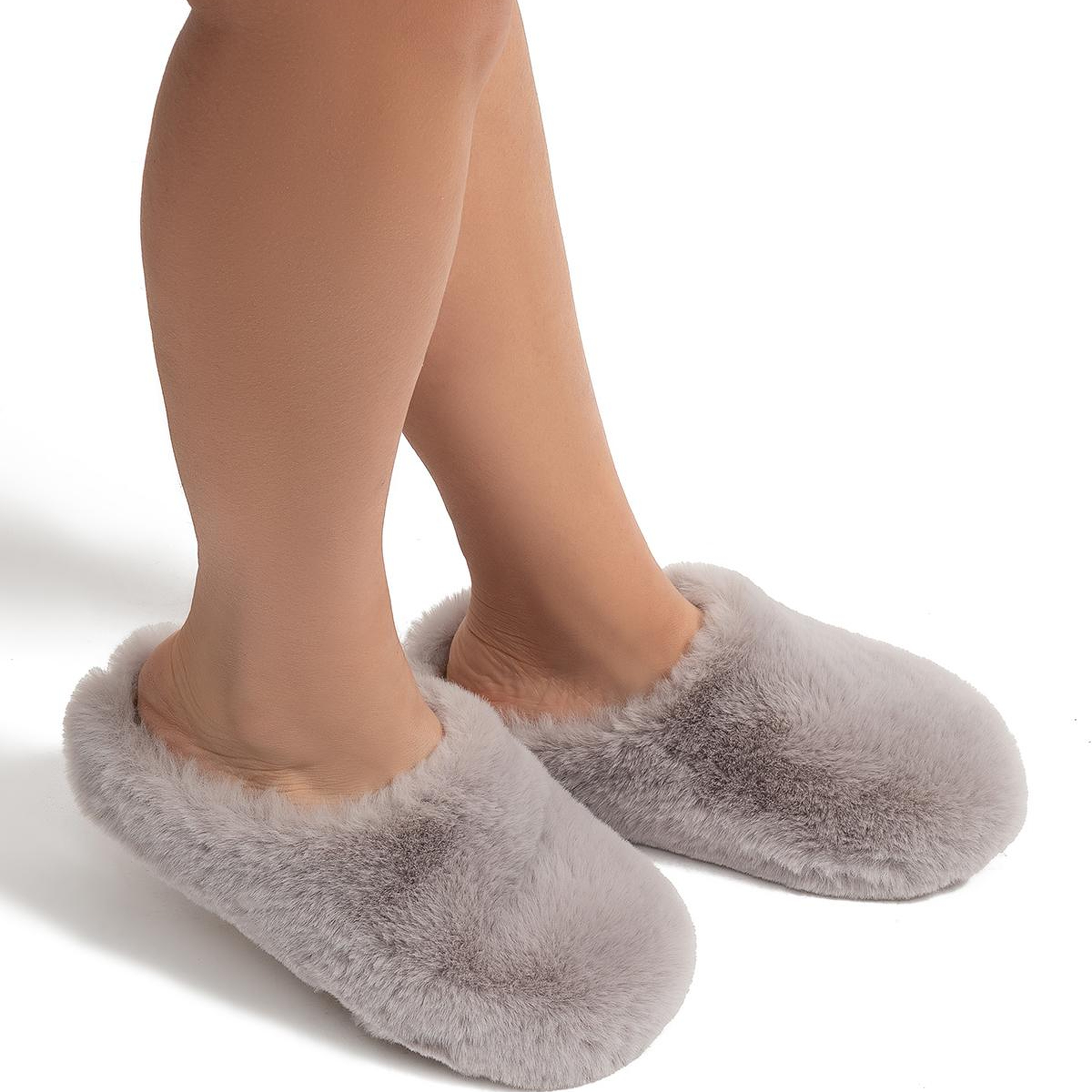 Stone Kadın Peluş Ev Terliği Koyu Bej 37/41