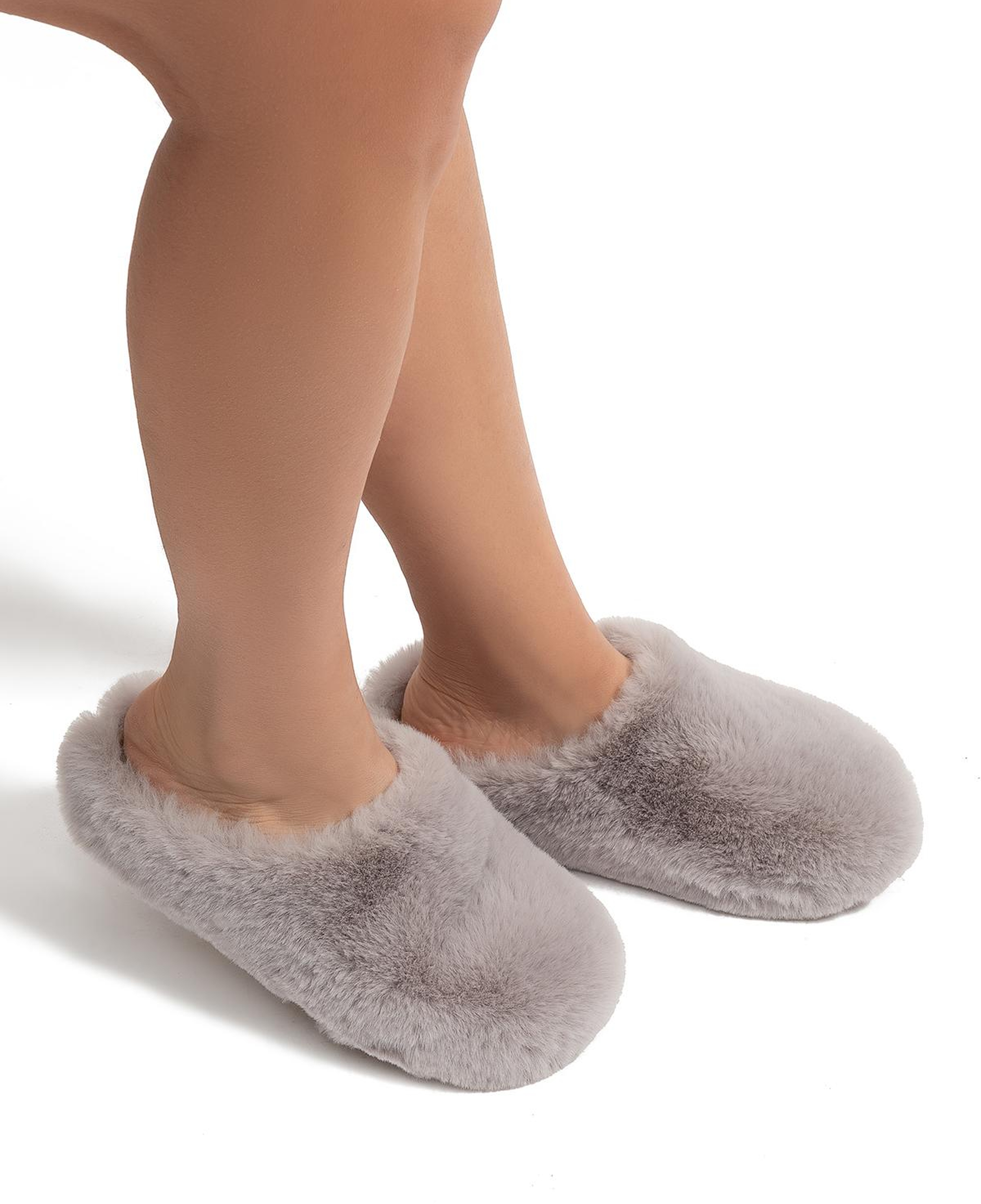 Stone Kadın Peluş Ev Terliği Koyu Bej 37/41