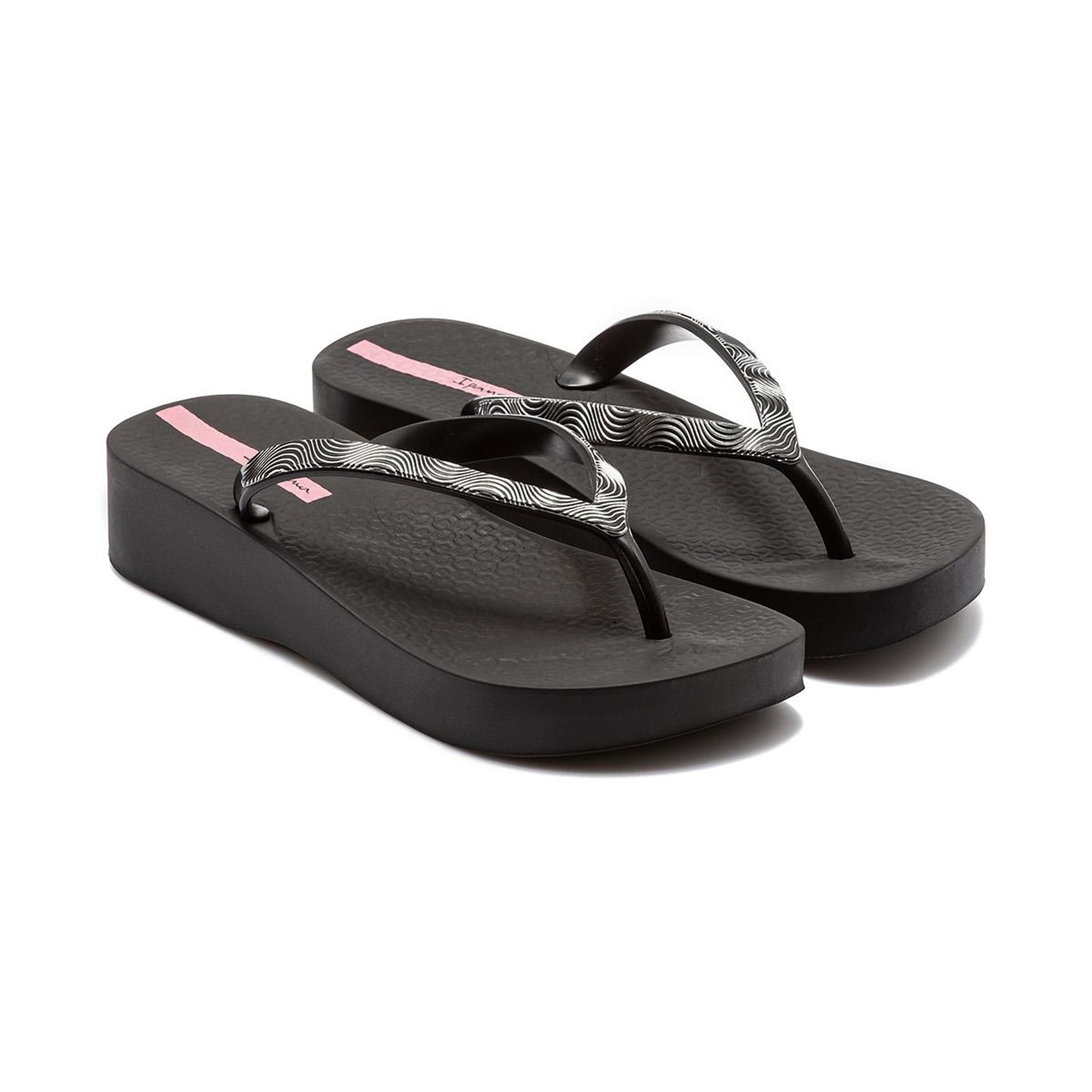 Mesh X Kadın Parmak Arası Terlik Siyah-Pembe 35/40