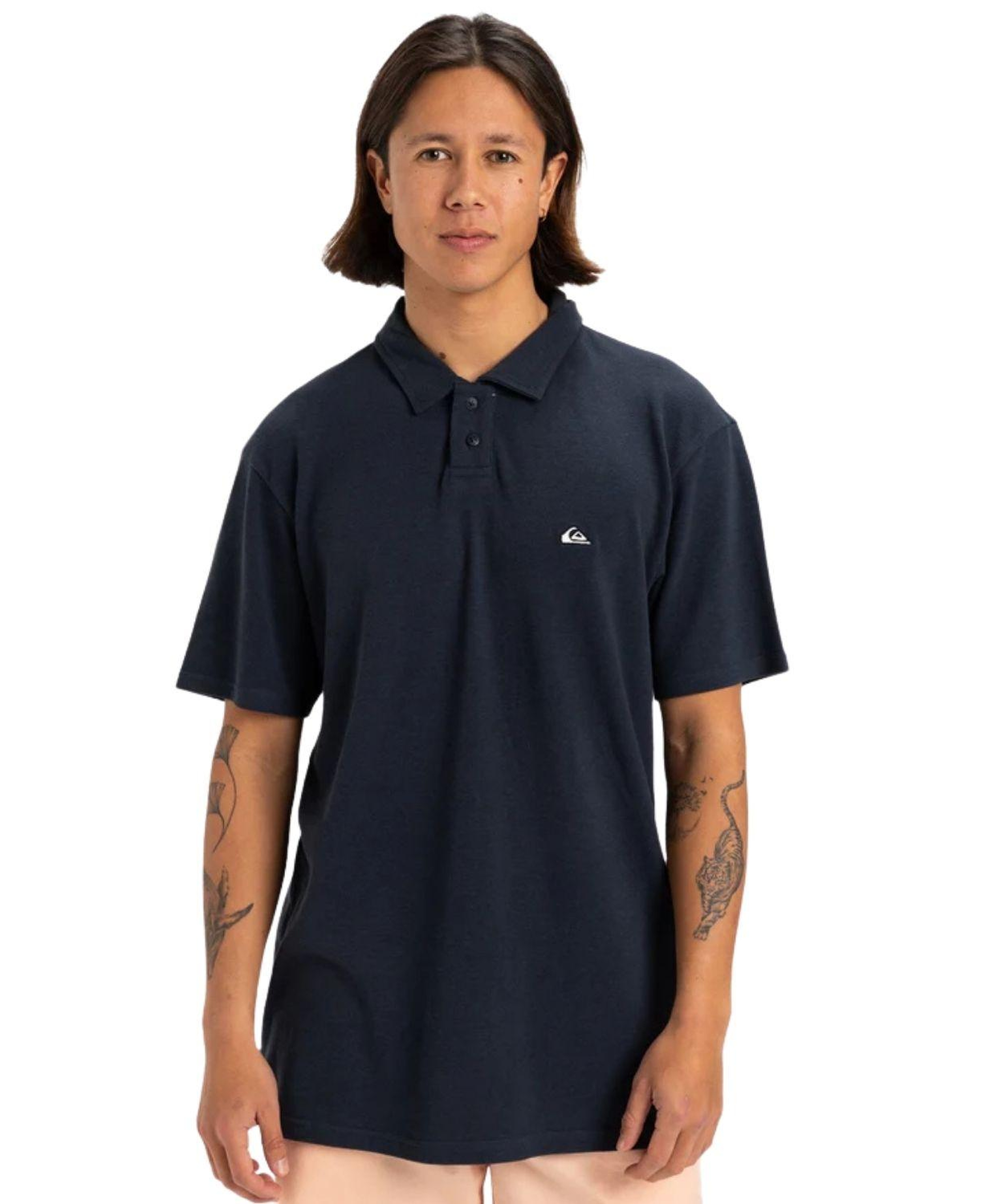 Quiksilver Mw Pique Erkek Mavi Polo Tişört