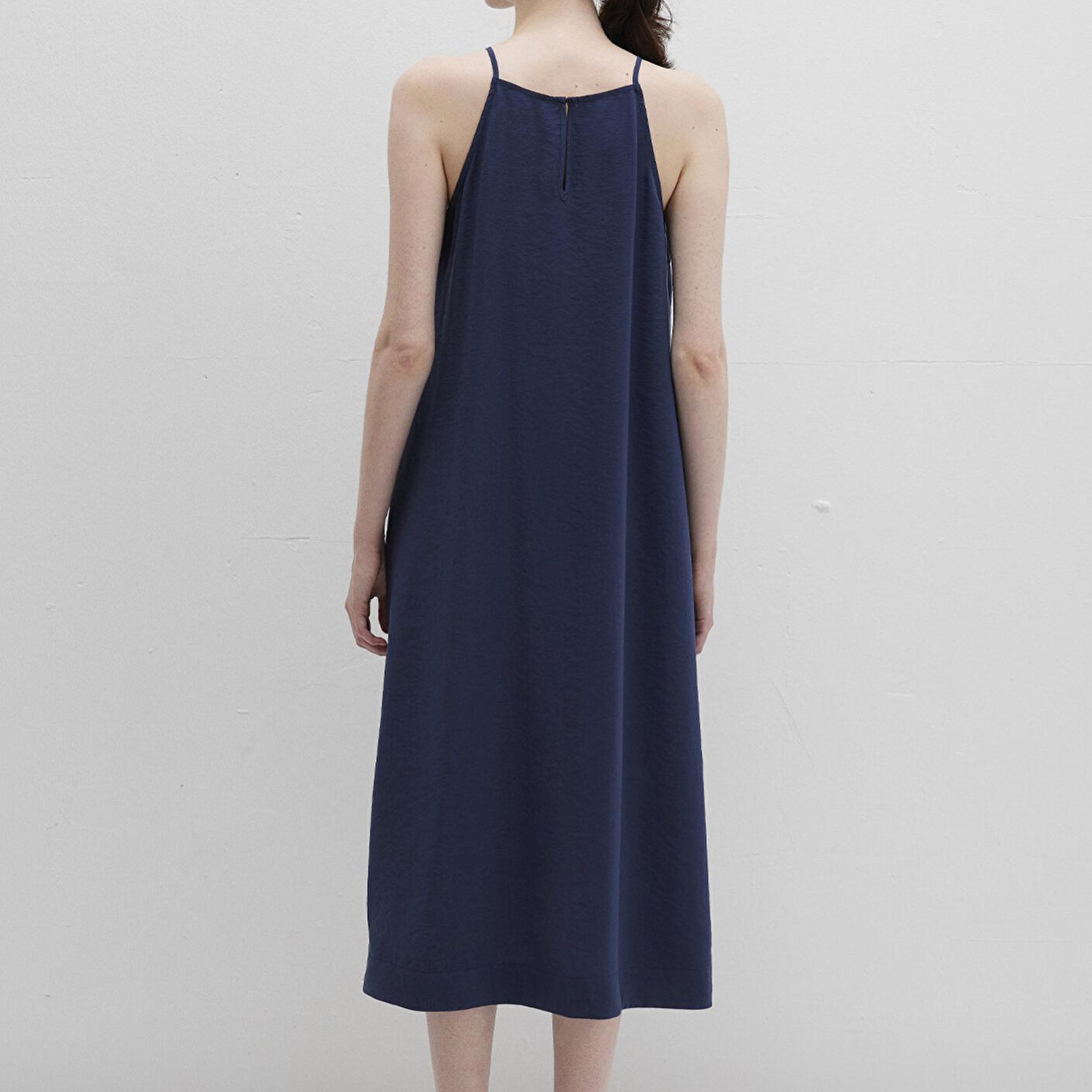 Mavi Askılı Lacivert Elbise 1310770-70487