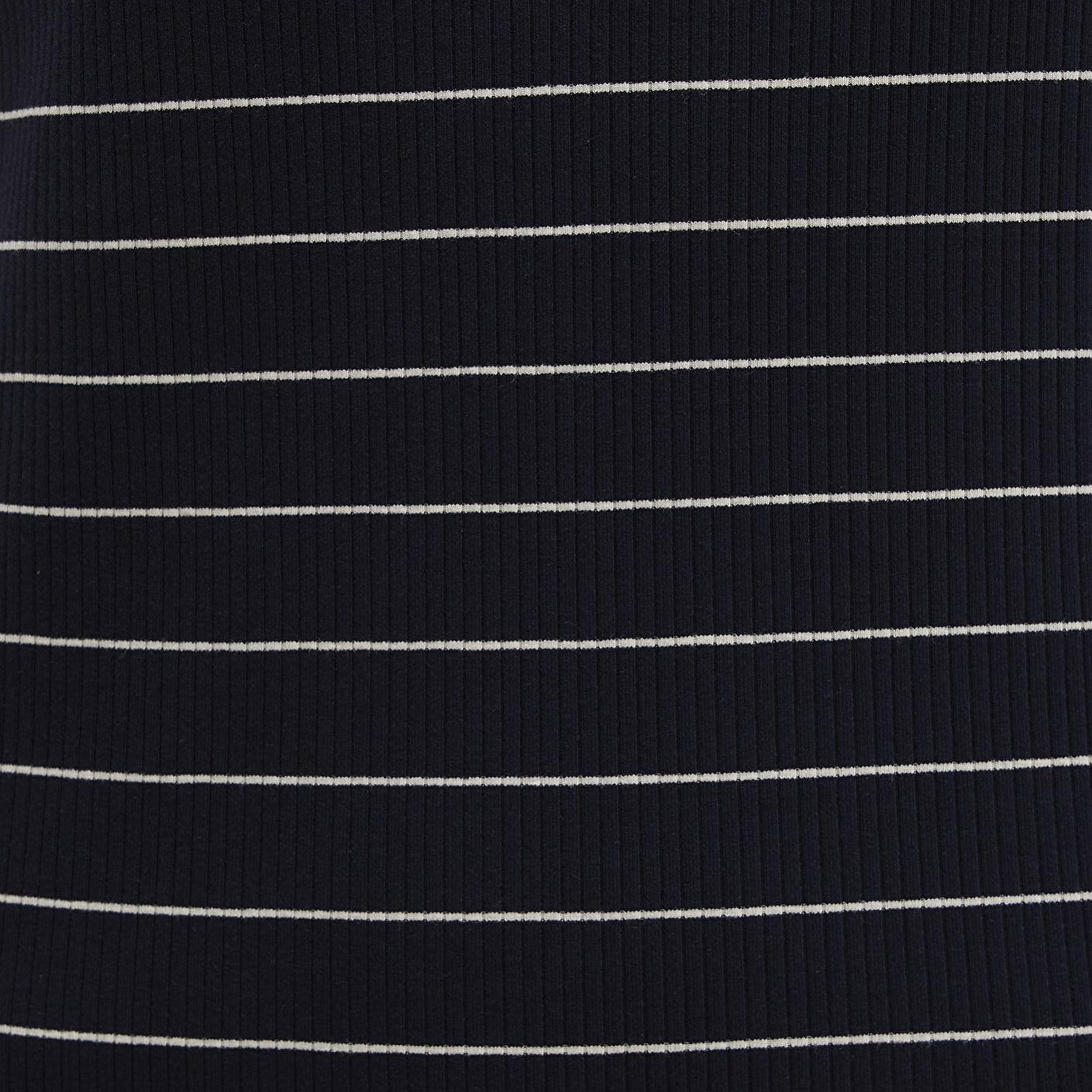 Mavi Çizgili Örme Elbise 1310774-91103