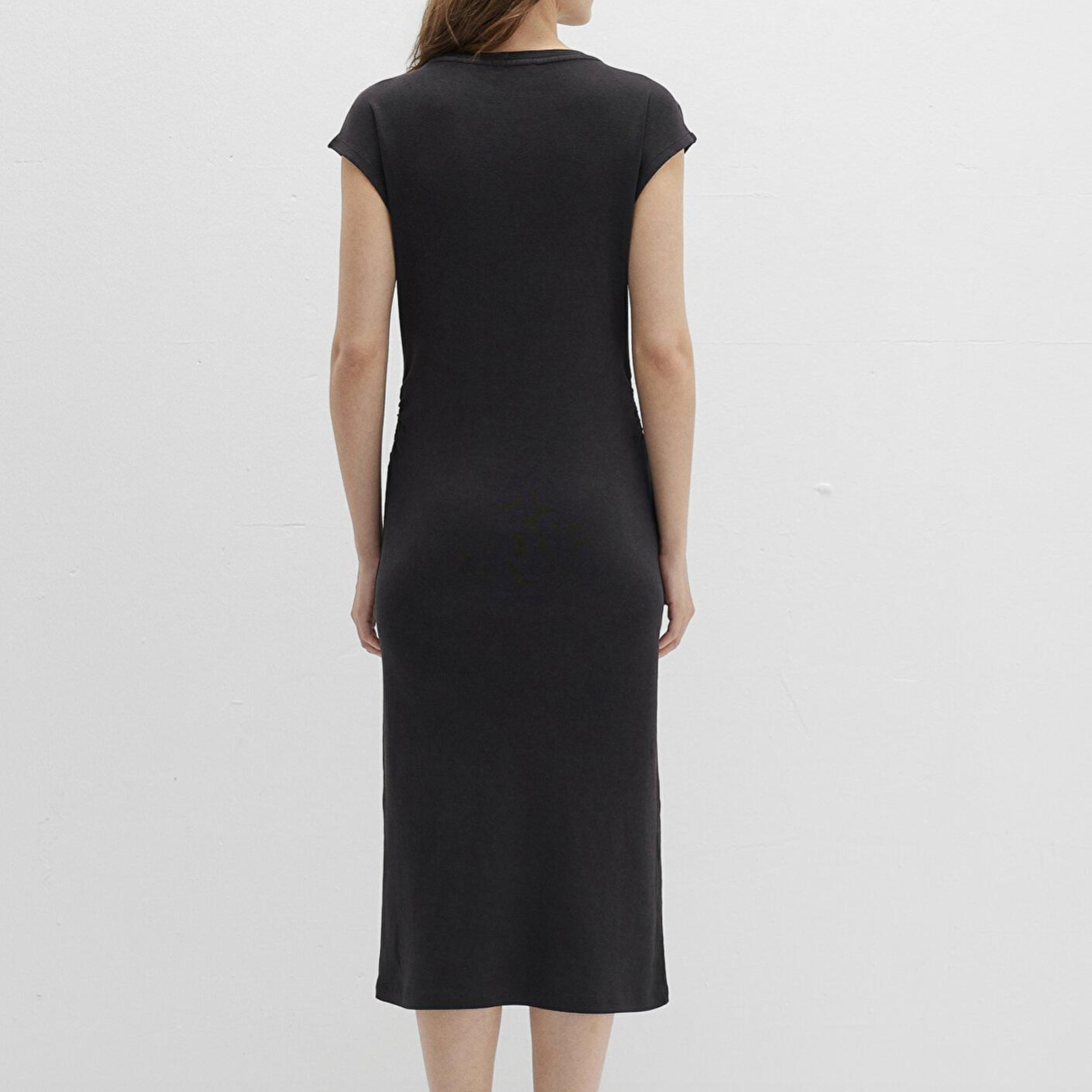 Mavi Siyah Midi Elbise 1310776-900