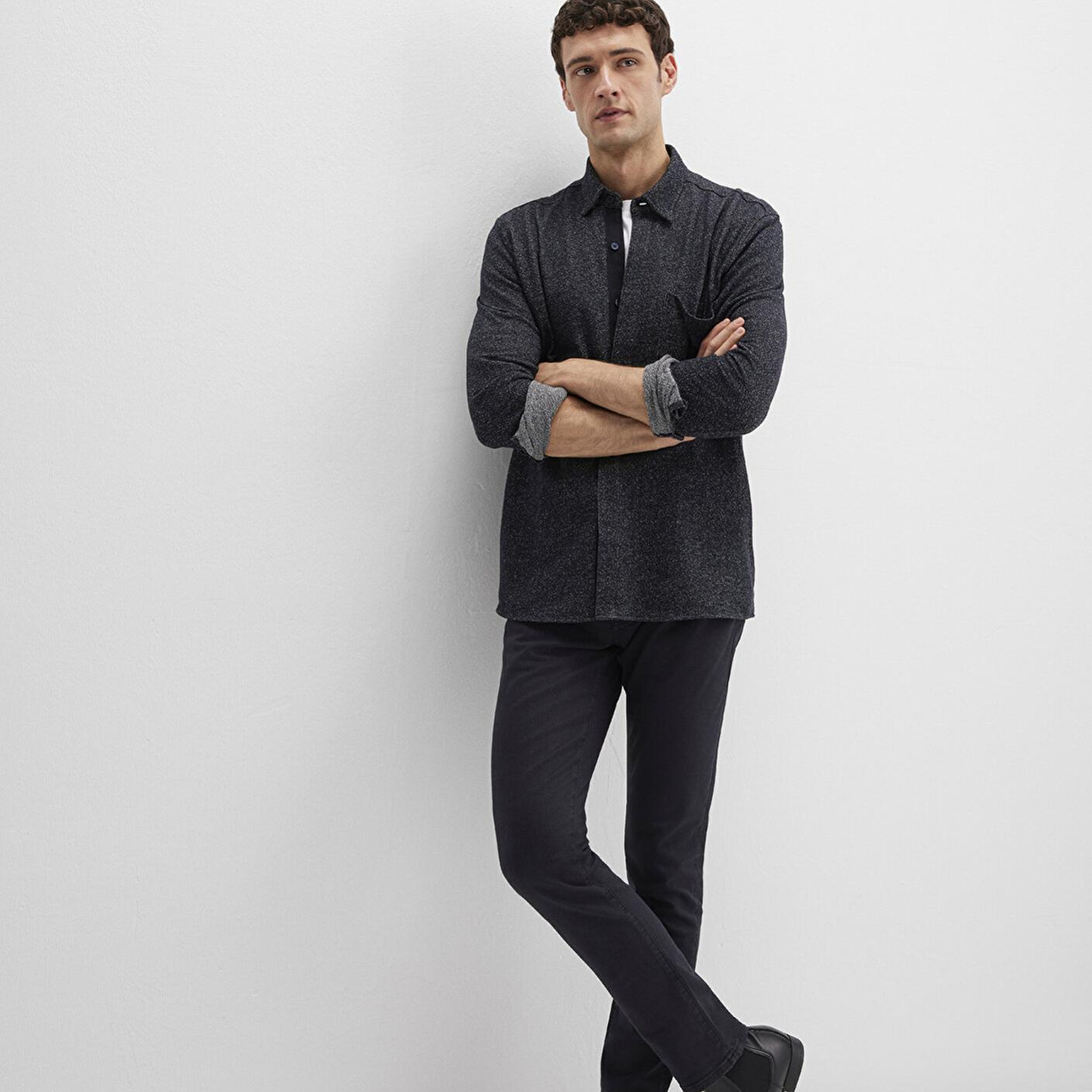 Mavi Mavi Black Lacivert Gömlek Loose Fit / Bol Rahat Kesim 0211764-70497