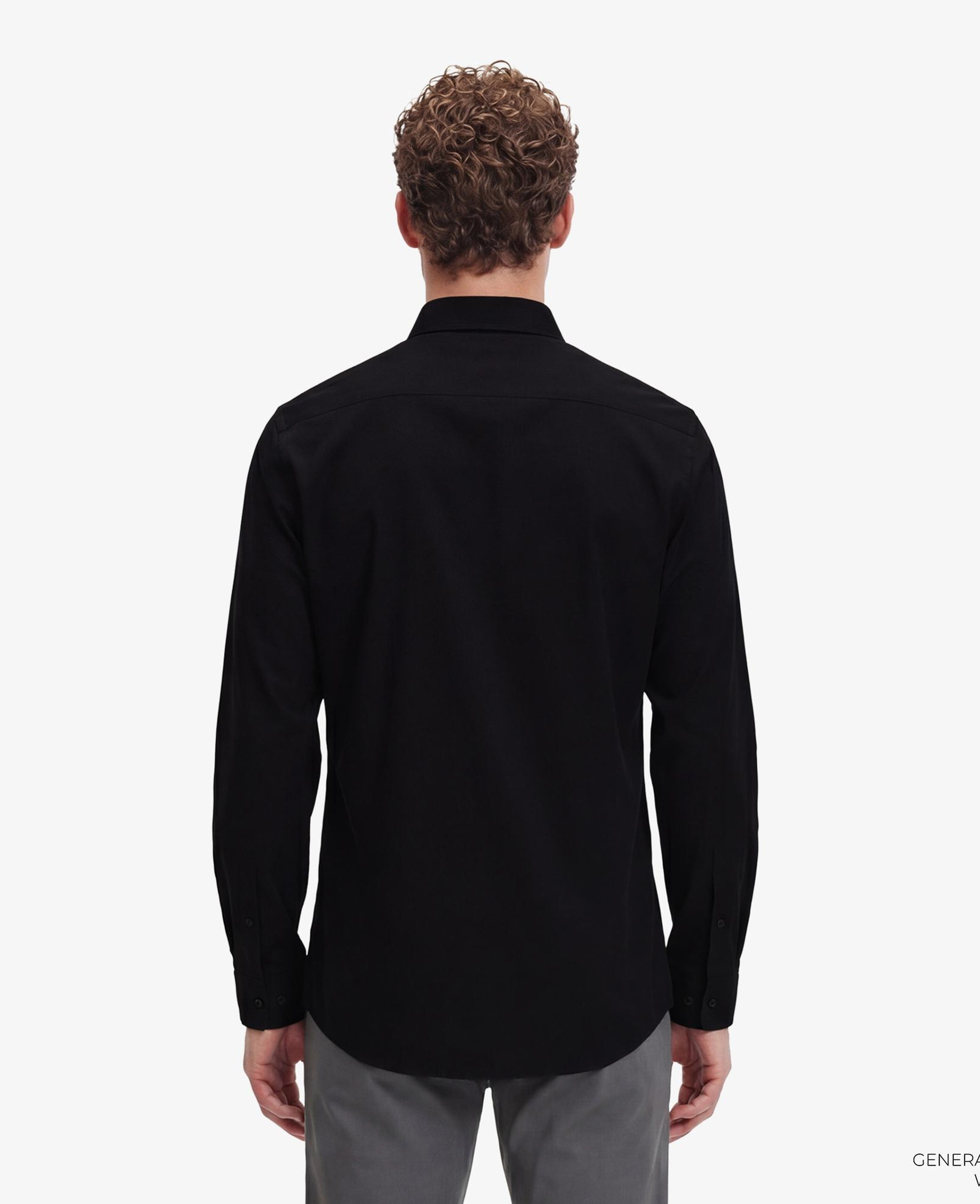 Calvin Klein Solid Stretch Classic Erkek Siyah Gömlek