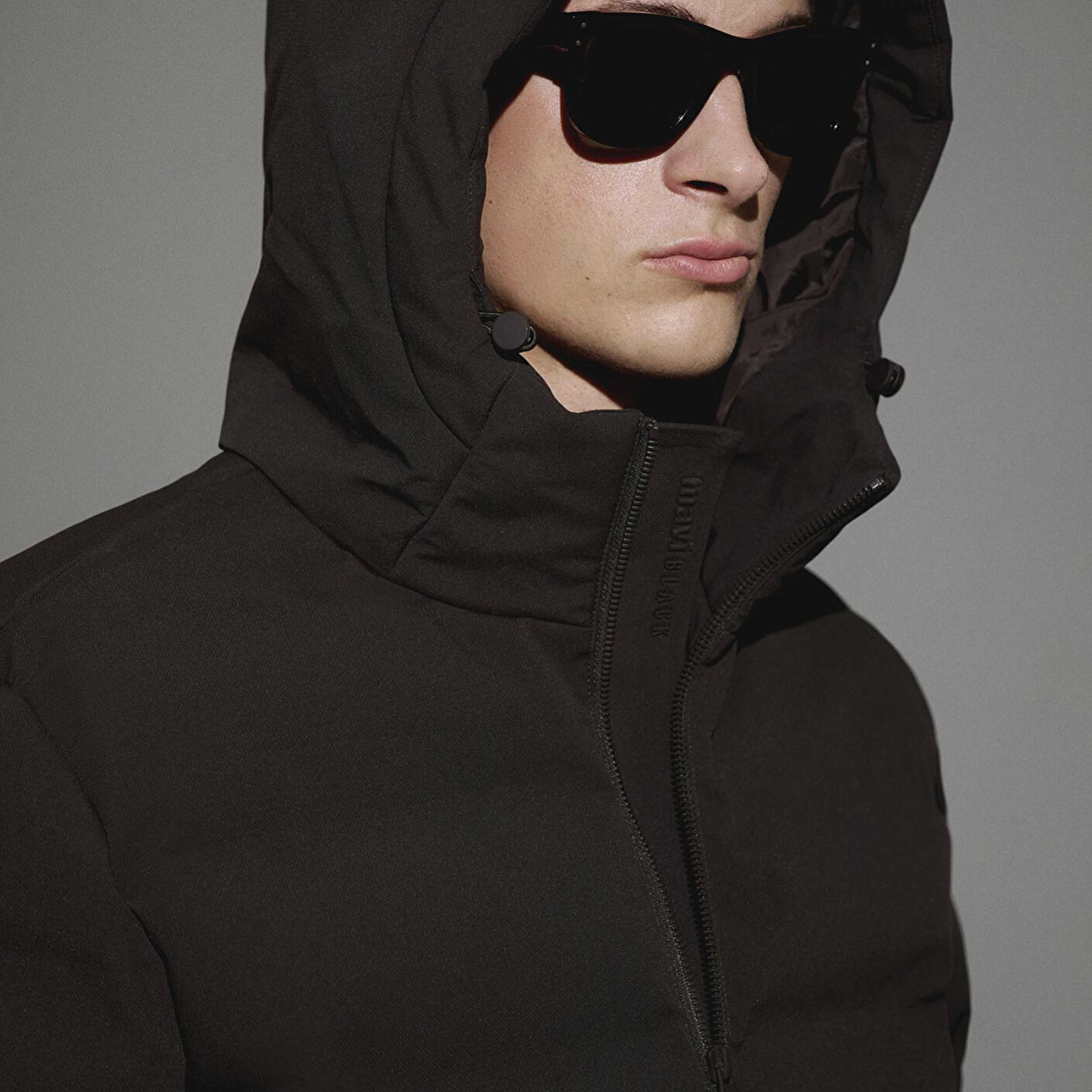 Mavi Kapüşonlu Kahverengi Şişme Mont 0110652-70219