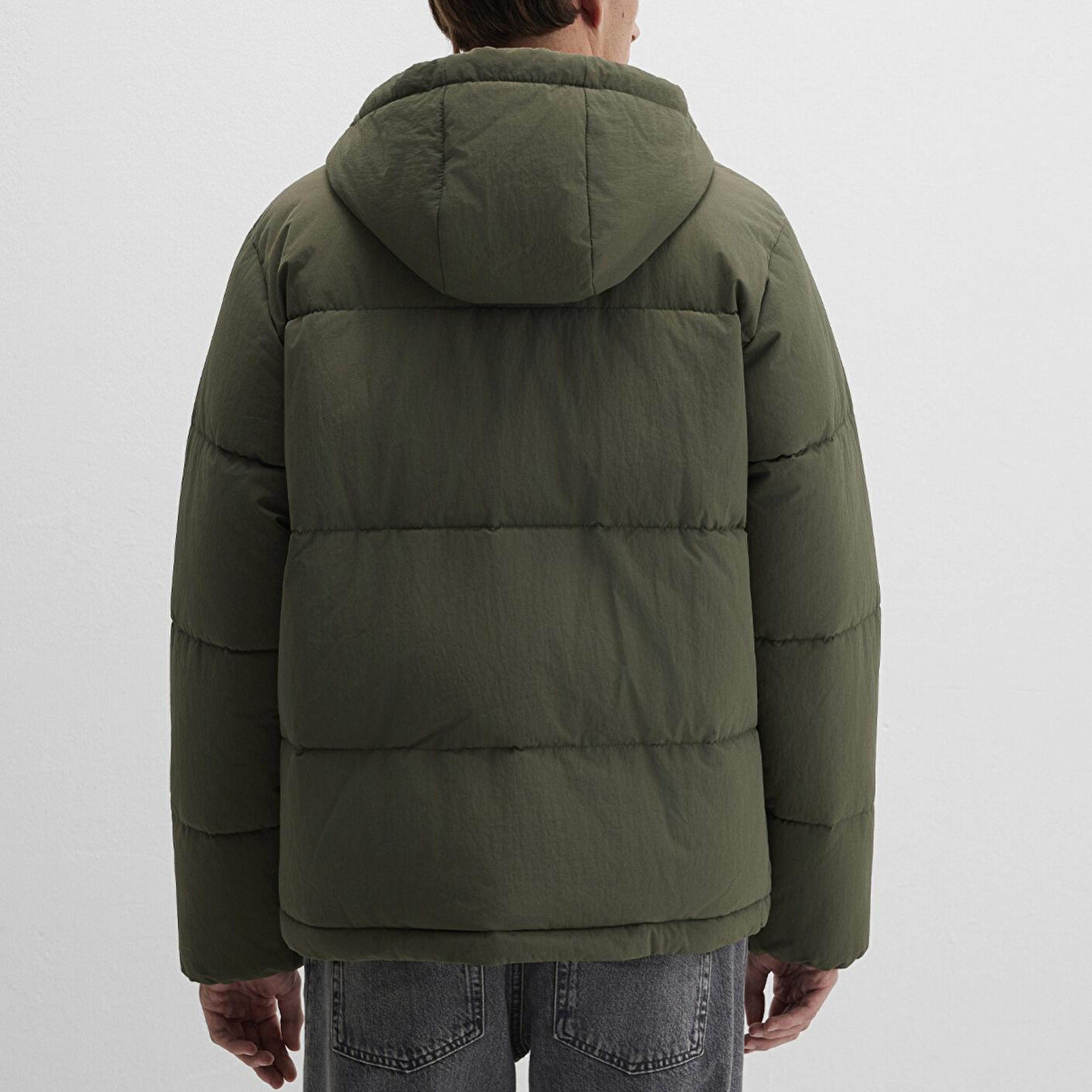 Mavi Kapüşonlu Haki Ceket Regular Fit / Normal Kesim 0110683-80714