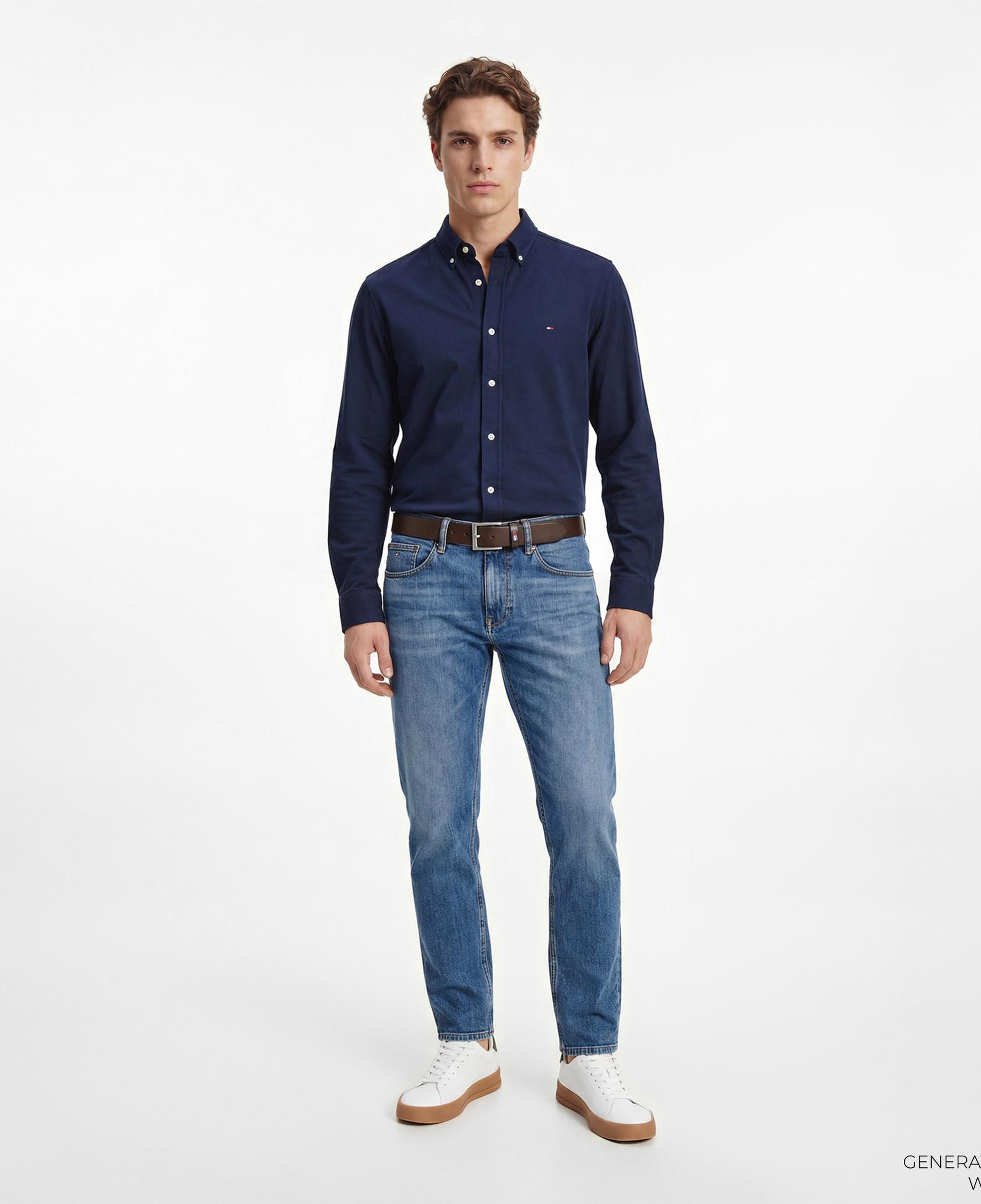 Tommy Hilfiger Core Essentials Erkek Lacivert Gömlek