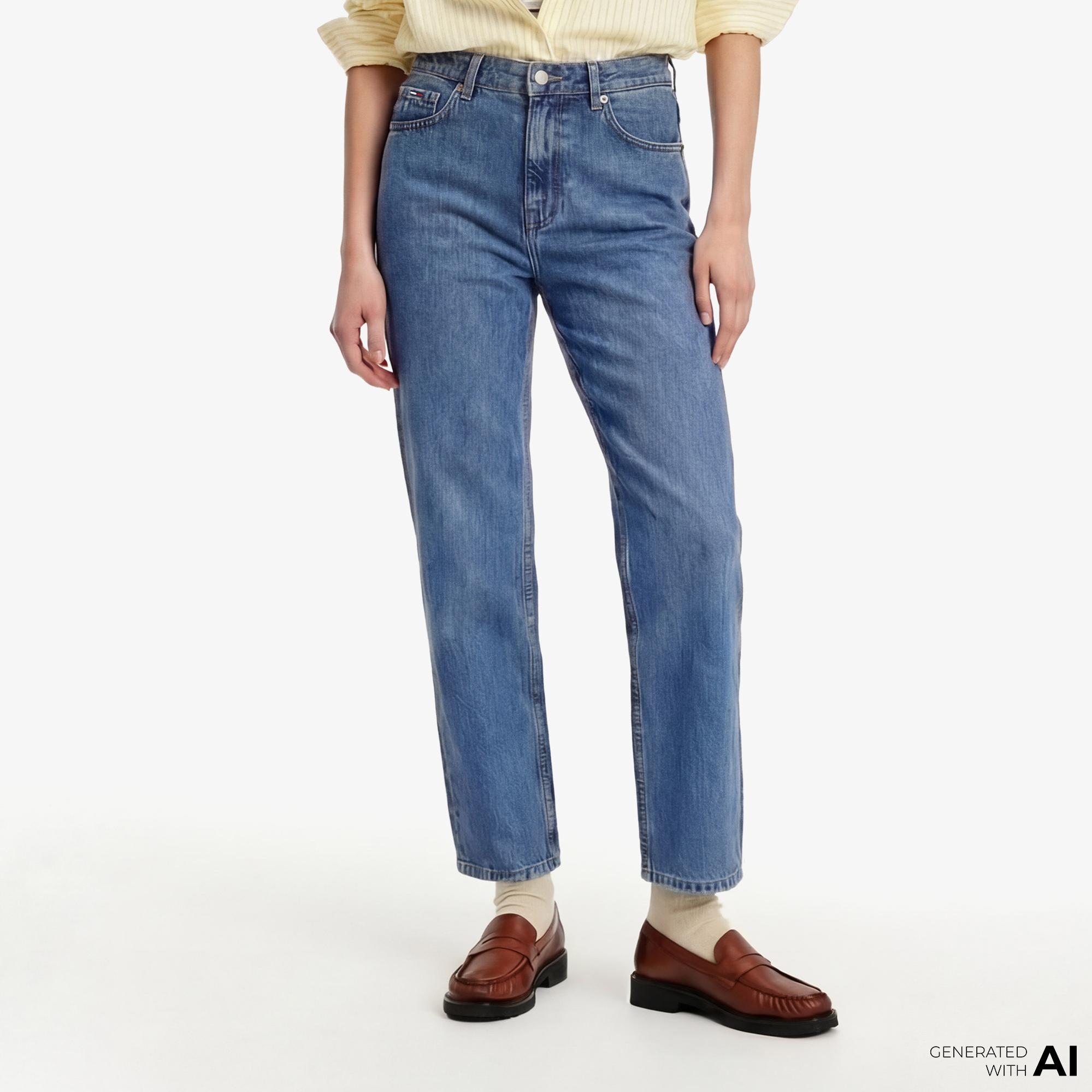 Tommy Hilfiger Authentic Wash Kadın Mavi Jean