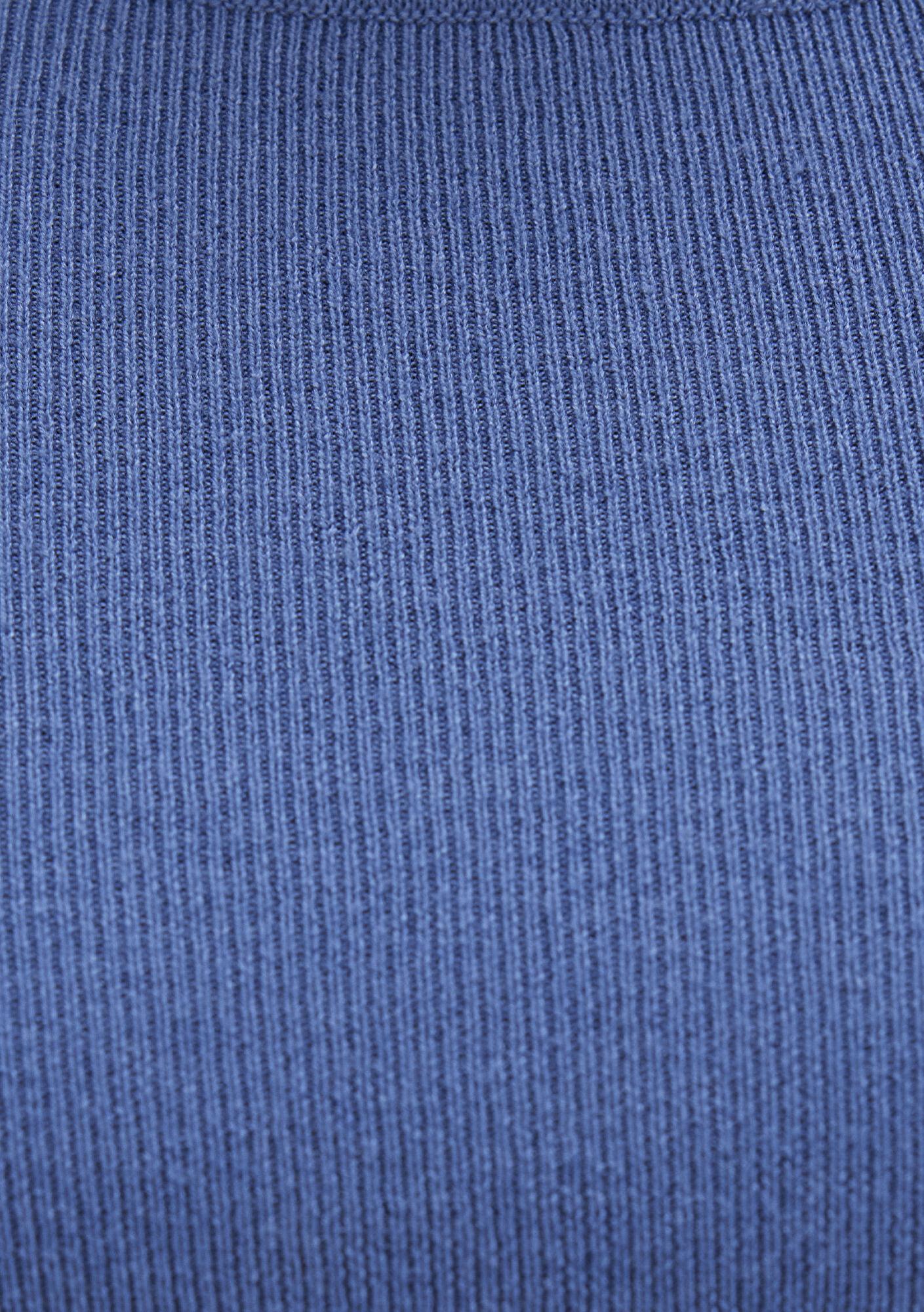 Mavi Bisiklet Yaka Mavi Crop Kazak Crop / Kısa Kesim 1710474-70738