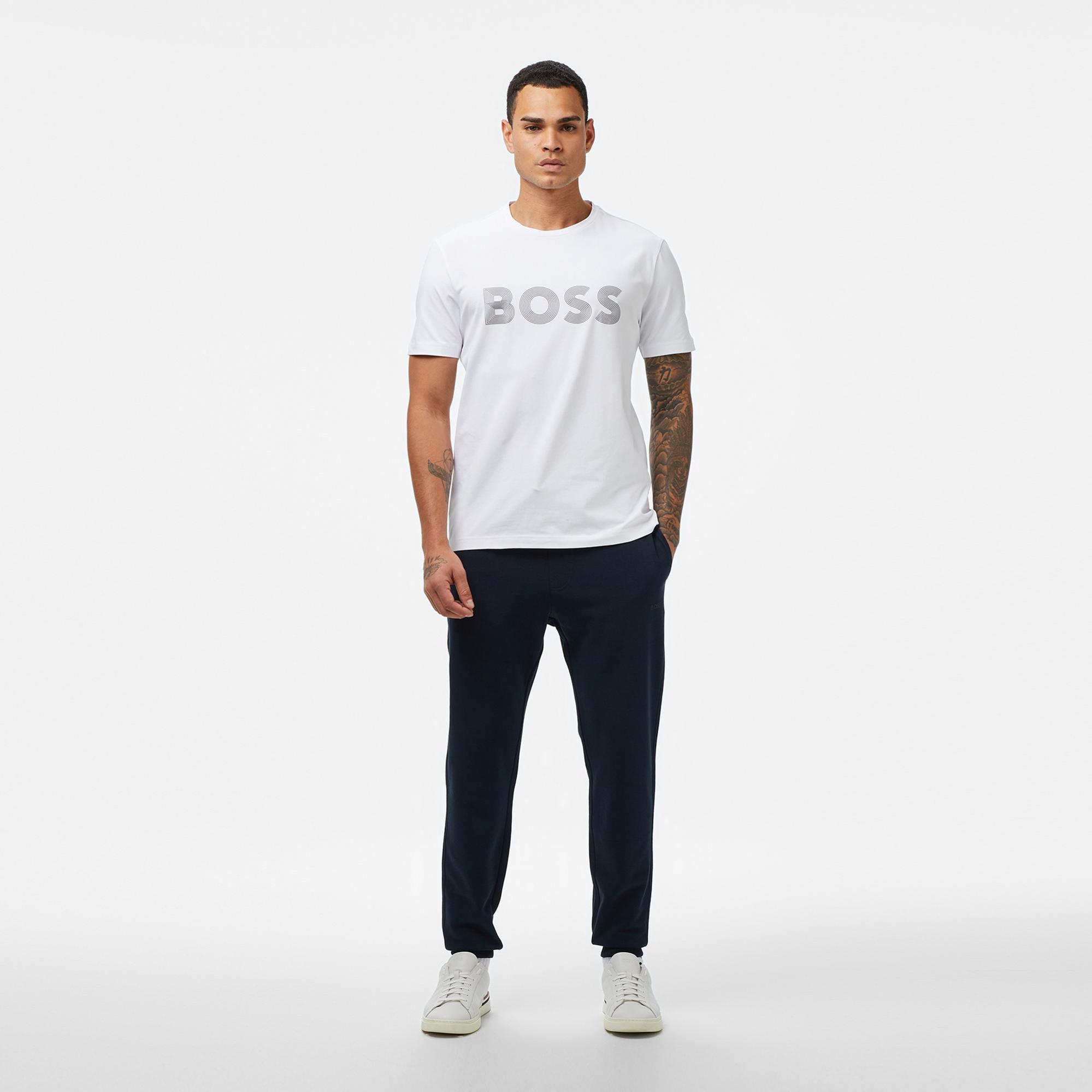 Boss Erkek Beyaz T-Shirt