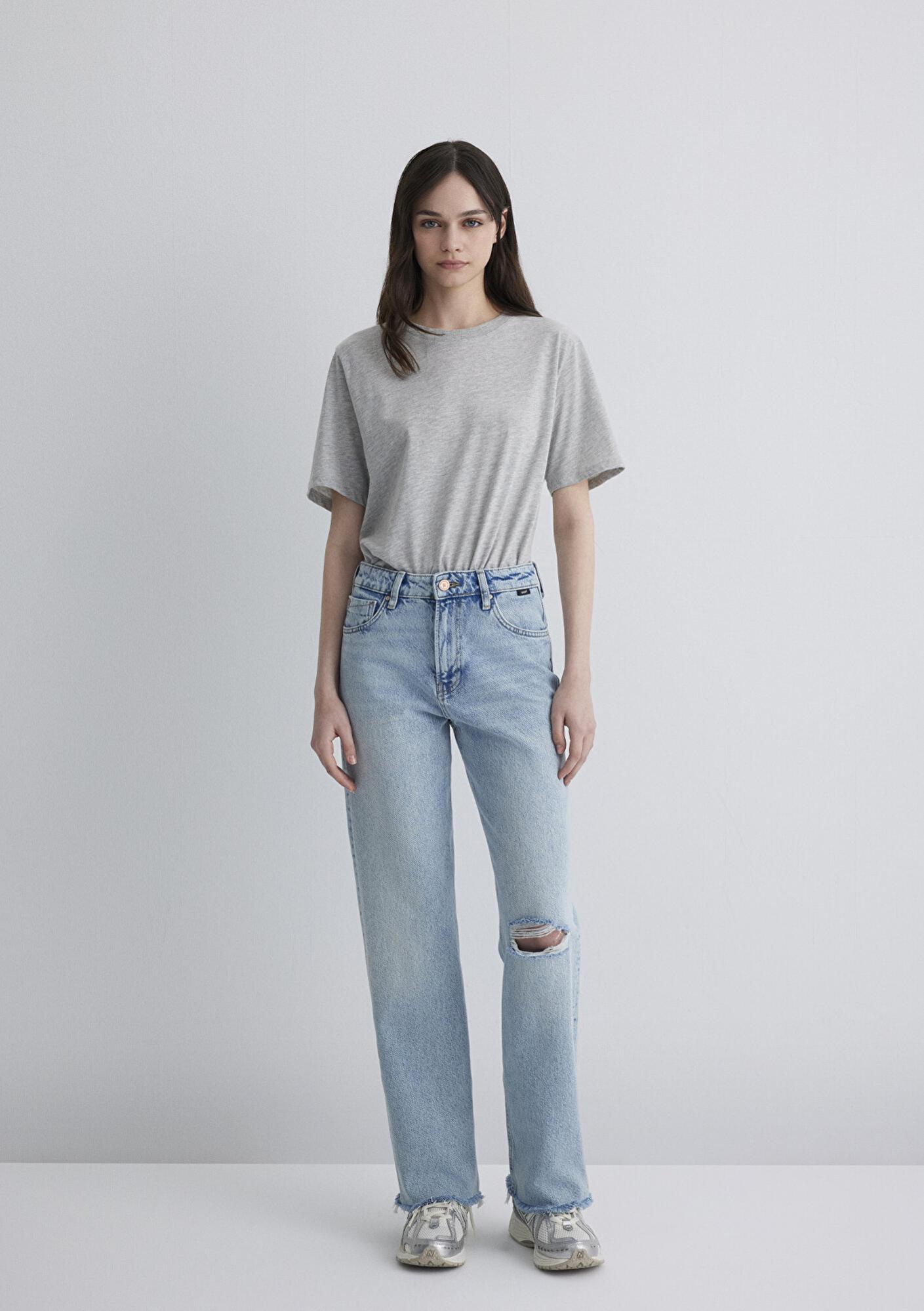 Mavi Barcelona Kolej Vintage Açık Mavi Jean Pantolon 101047-89198