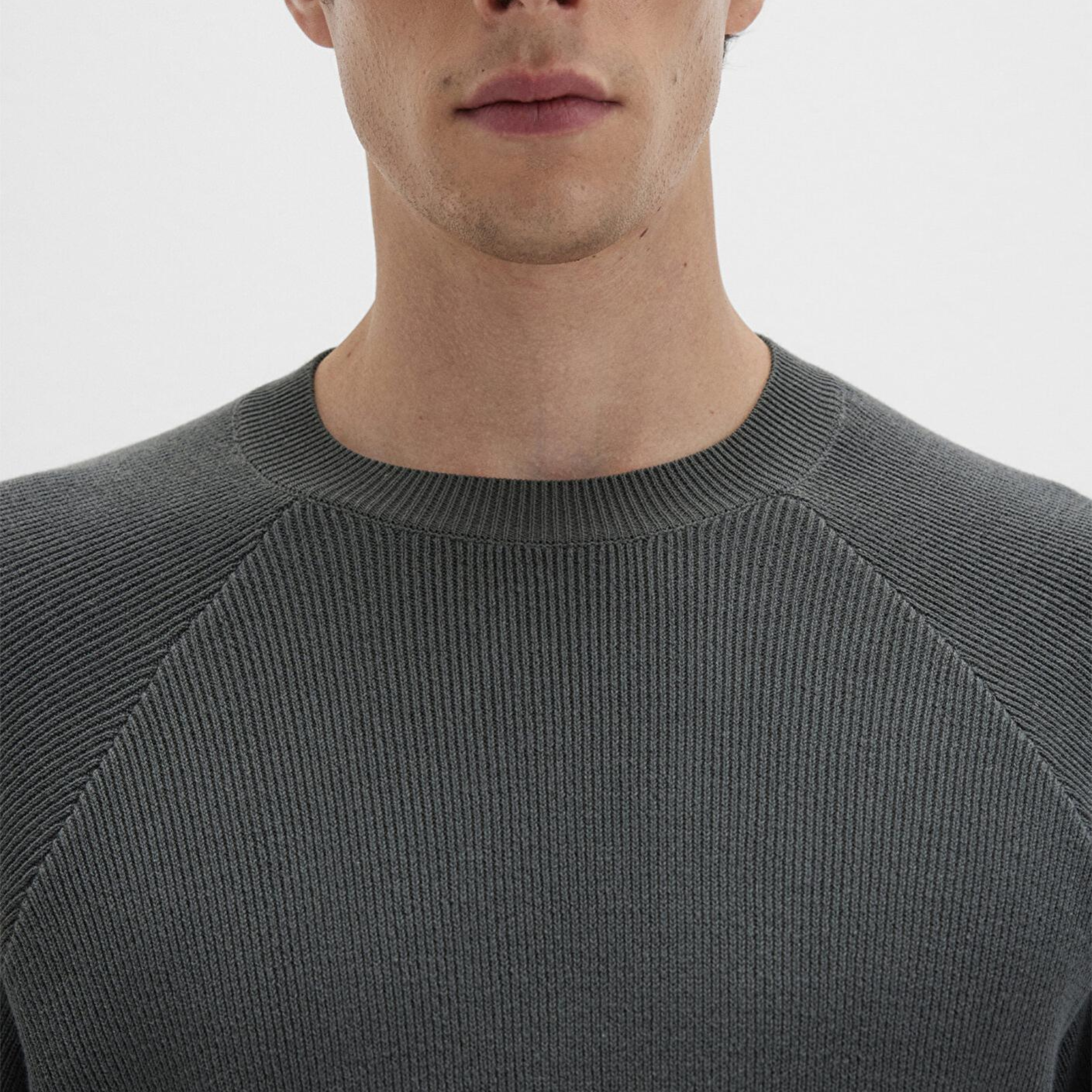 Mavi Bisiklet Yaka Yeşil Kazak Regular Fit / Normal Kesim 0710307-71598