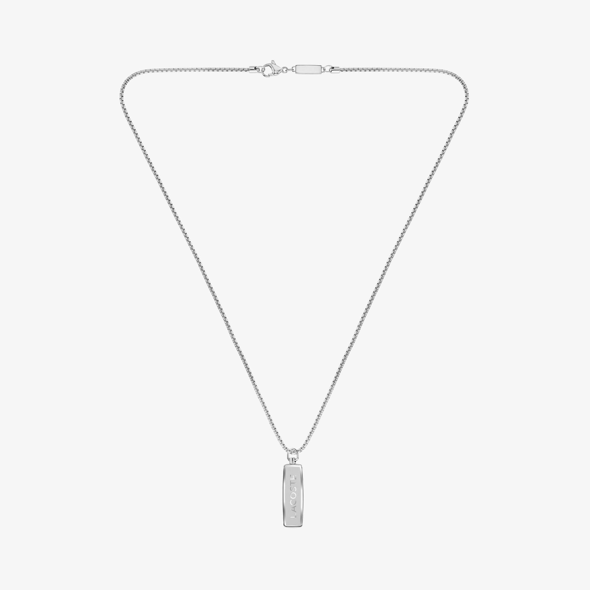 Lacoste District Erkek Gri Kolye