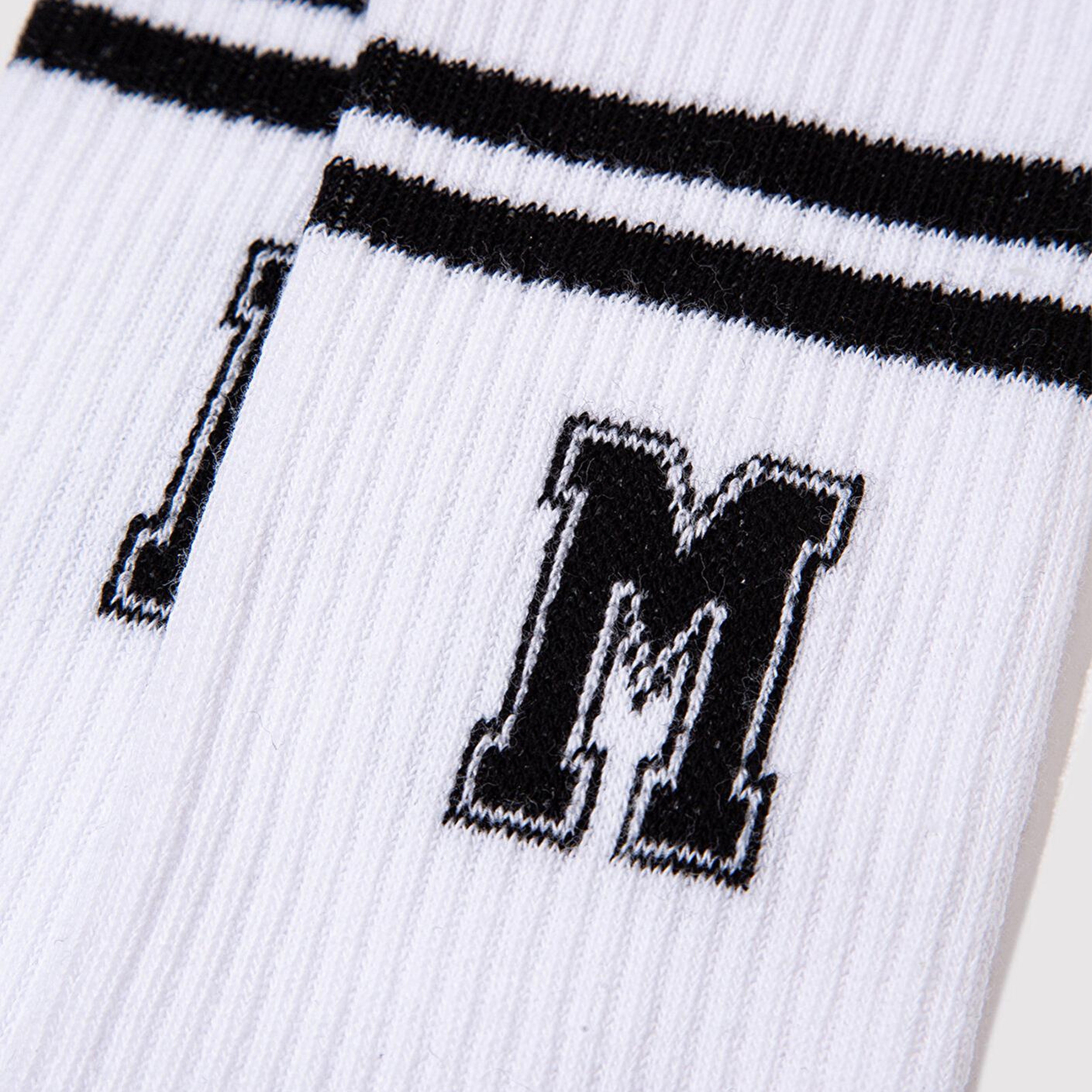 Mavi Mavi Logo Detaylı Beyaz Soket Çorap 0911108-20843