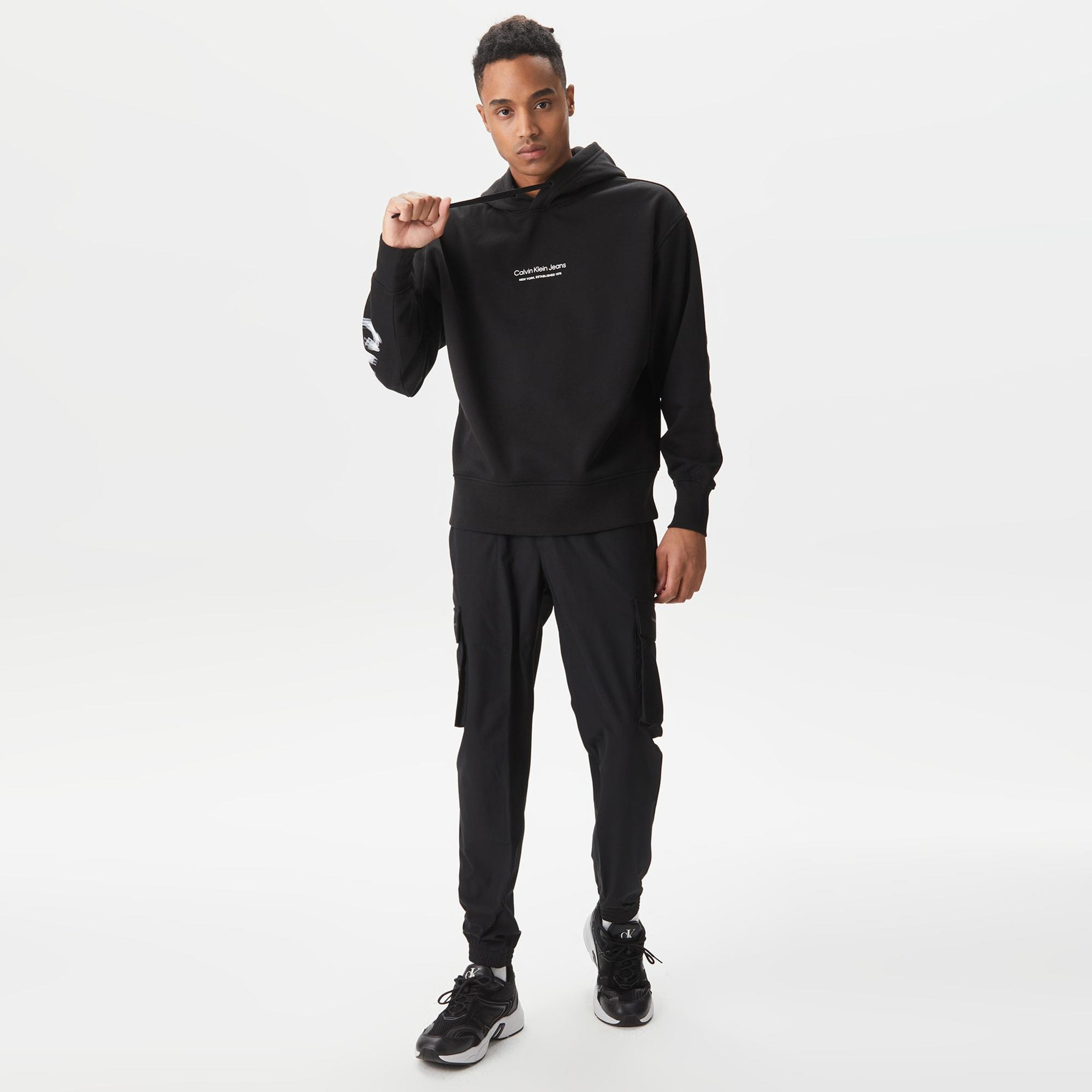 Calvin Klein Jeans Senses Erkek Siyah Sweatshirt