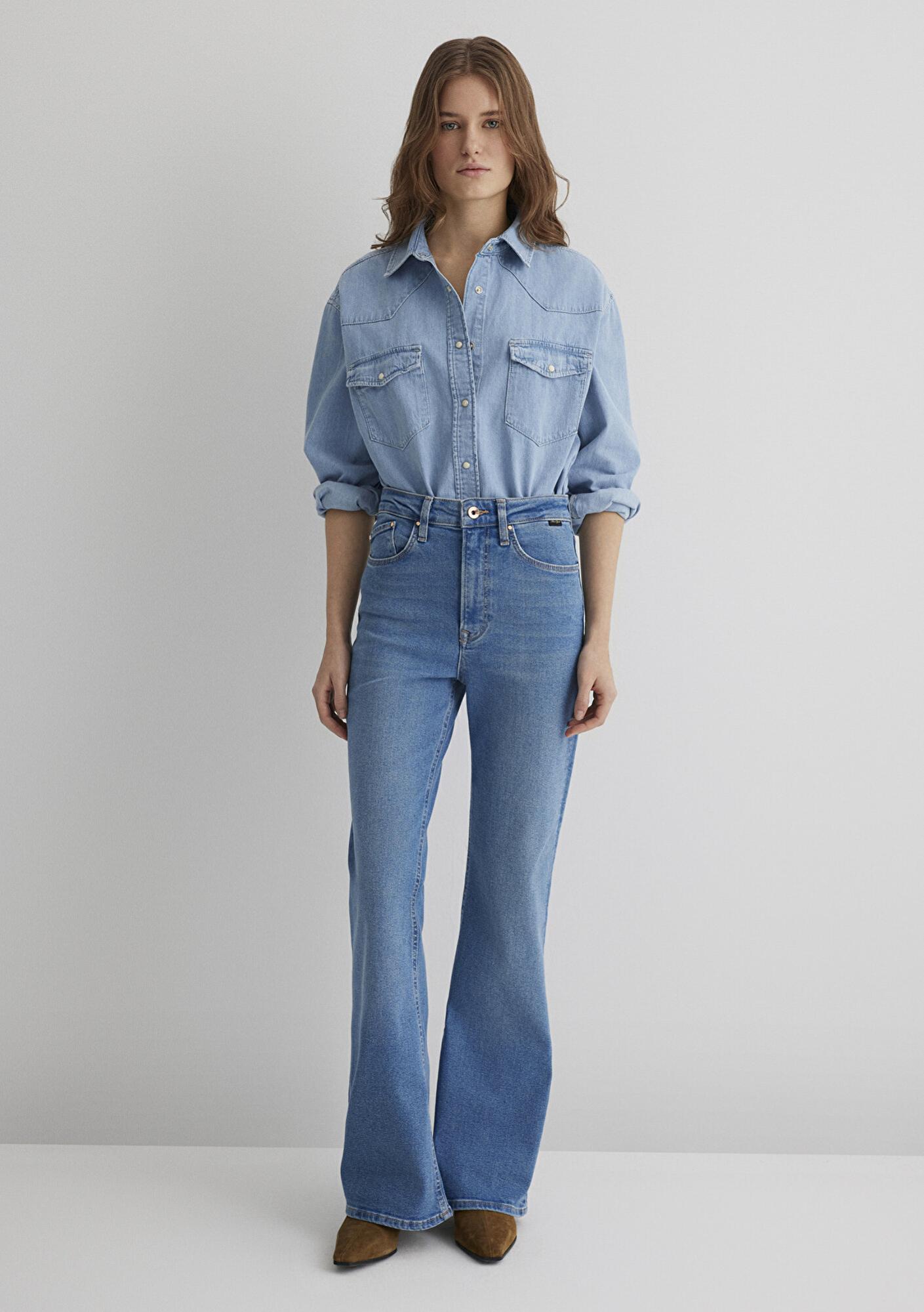 Mavi Los Angeles Gold Shape Indigo Mavisi Jean Pantolon 1010349-89225