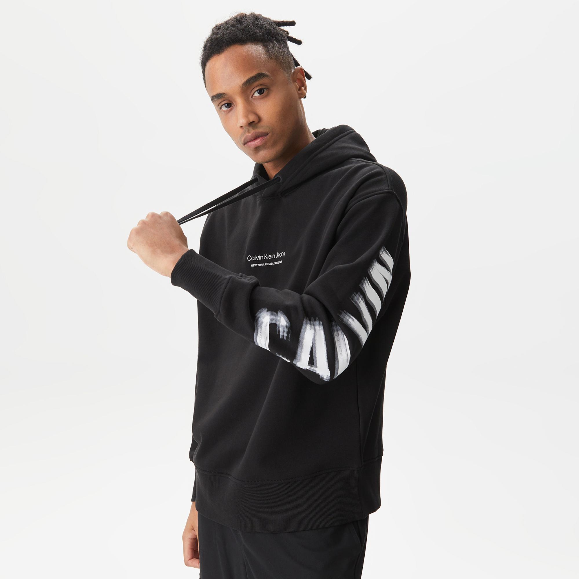Calvin Klein Jeans Senses Erkek Siyah Sweatshirt