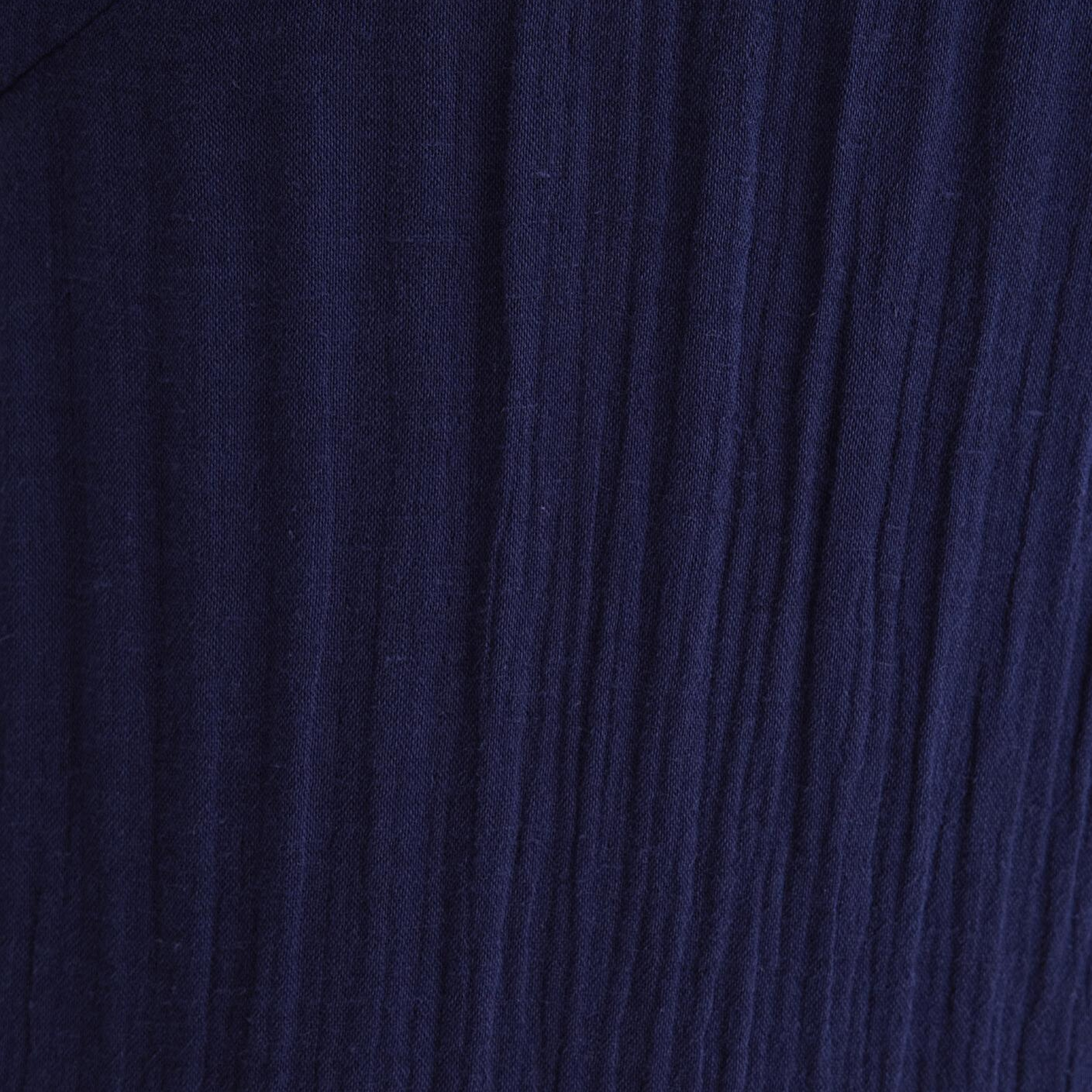 Mavi Keten Karışımlı Lacivert Elbise 1310797-70495