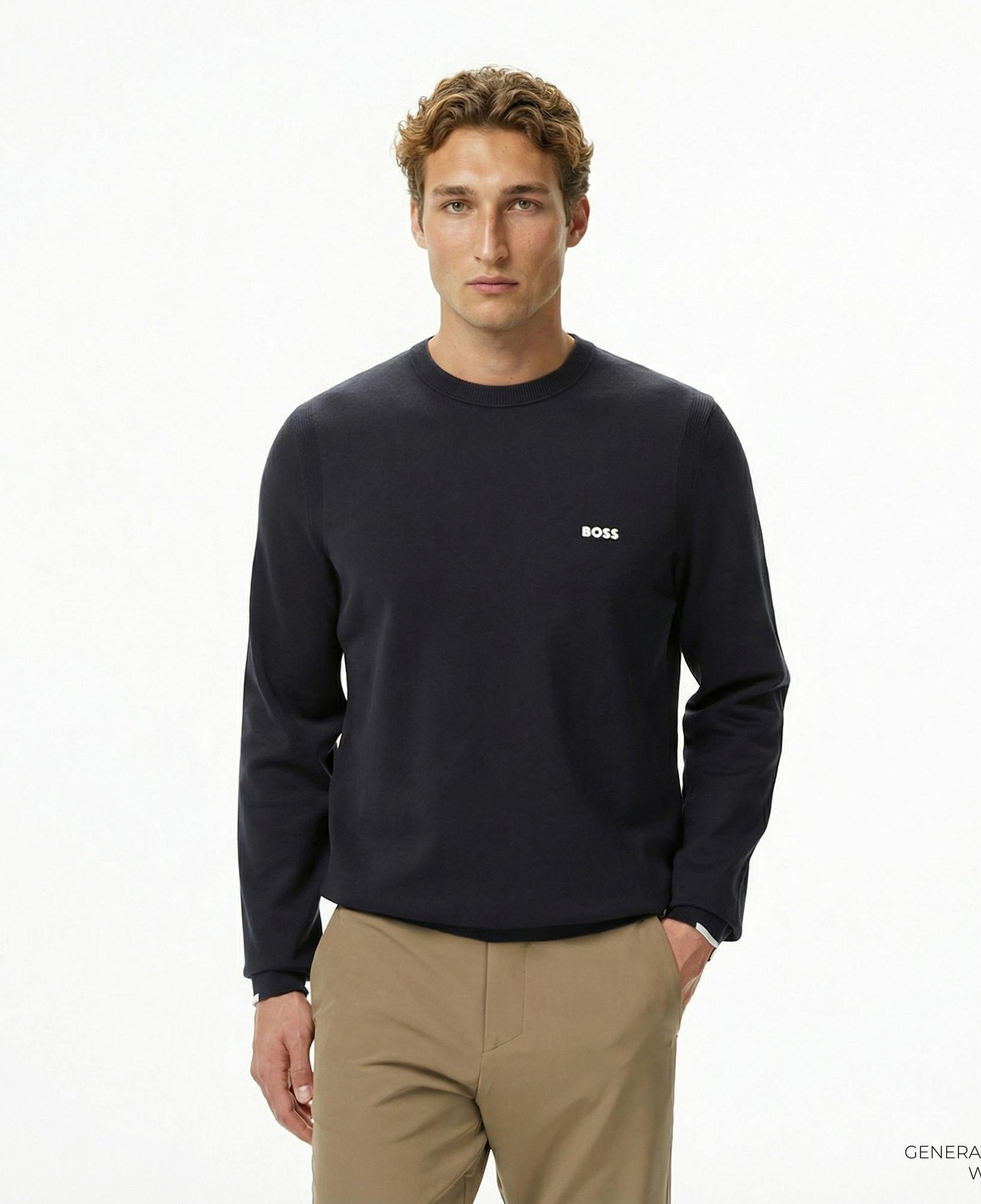 Boss Ever-X Erkek Lacivert Triko