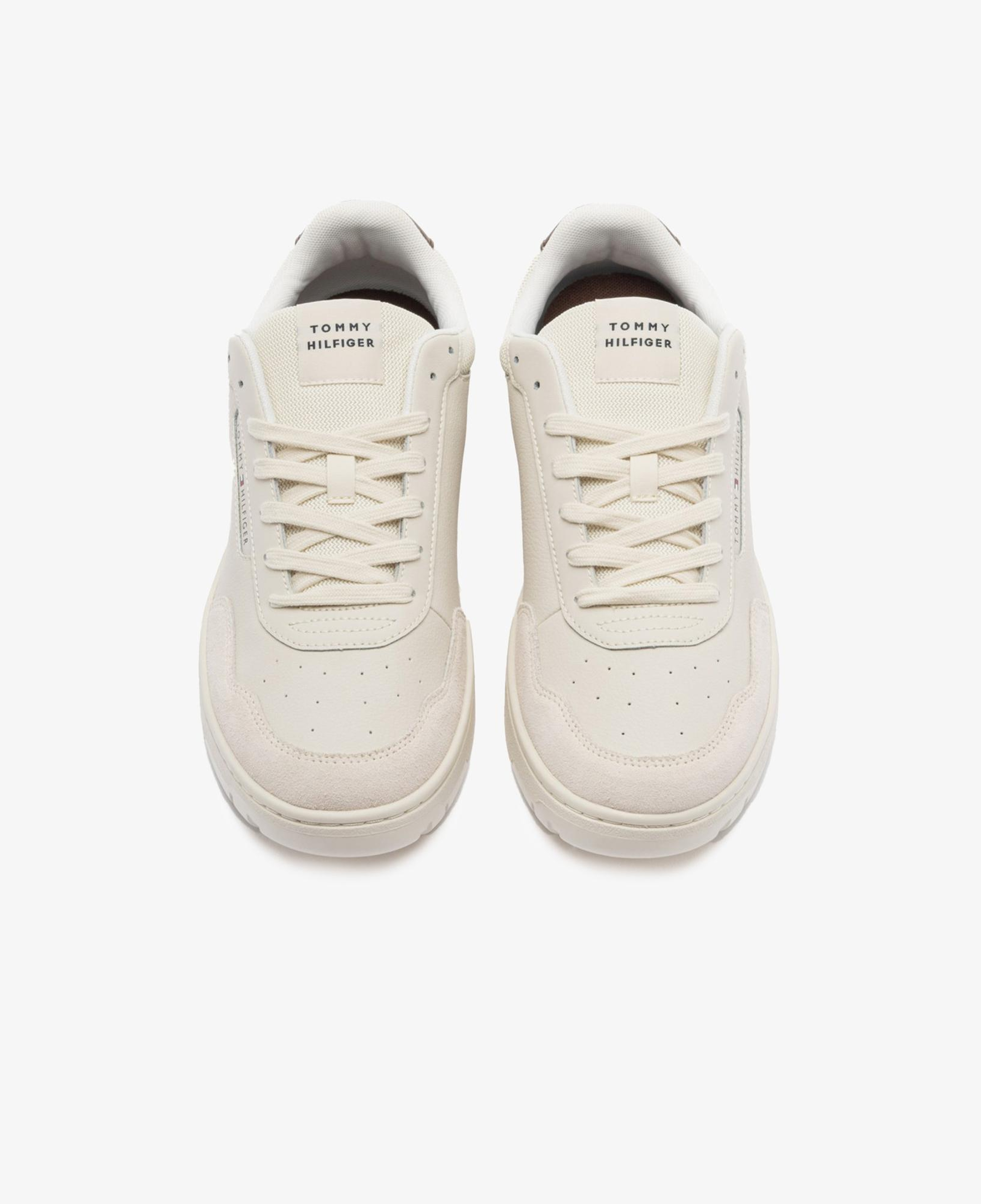 Tommy Hilfiger Deri Logolu Erkek Bej Spor Ayakkabı