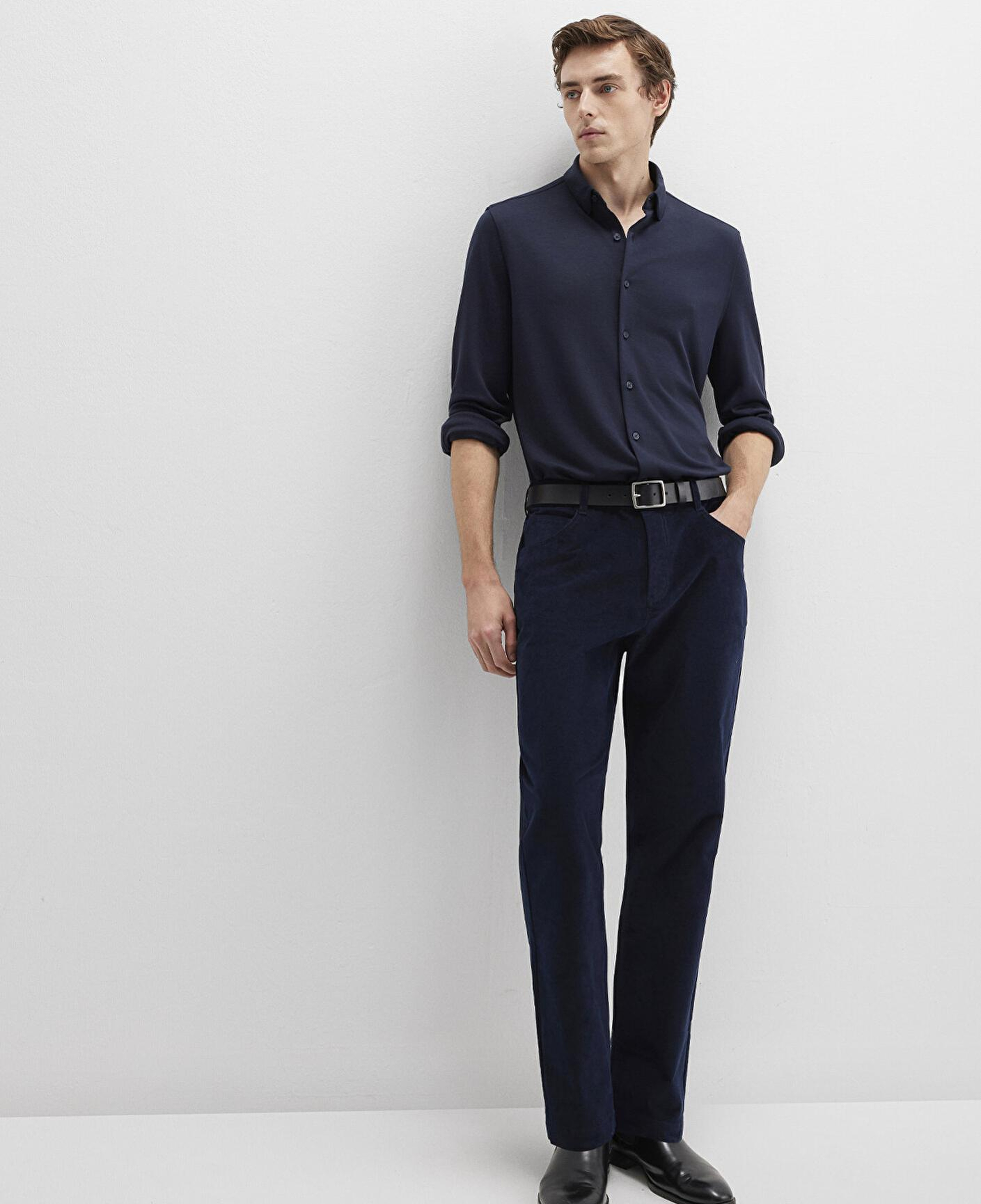 Mavi Lacivert Kadife Pantolon 0010509-70490