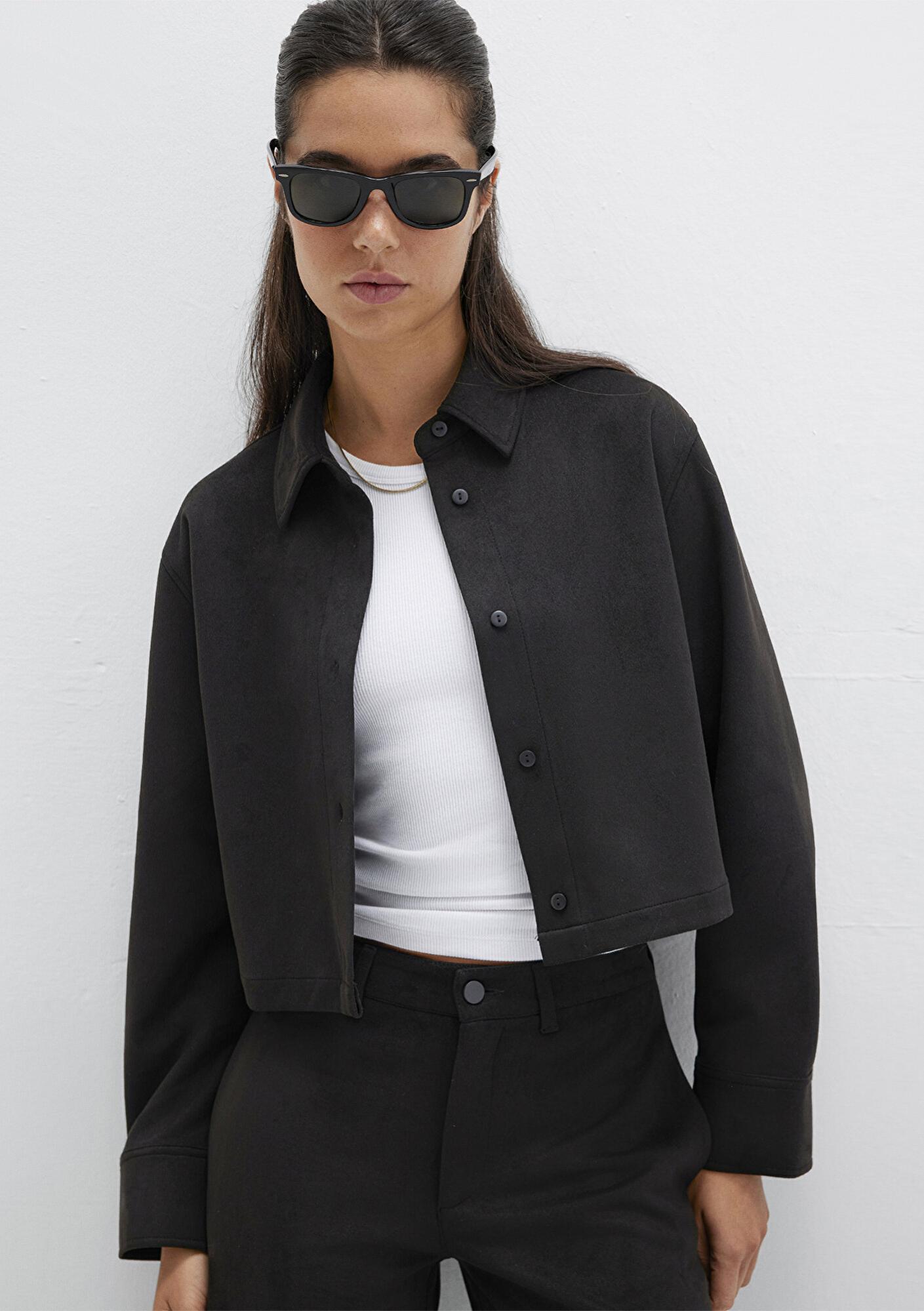 Mavi Suni Süet Siyah Gömlek Regular Fit / Normal Kesim 1211278-900