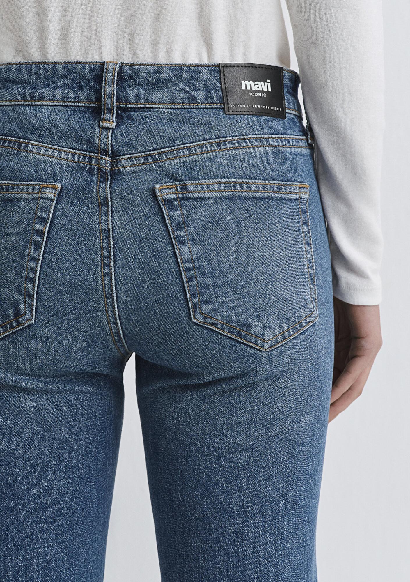 Mavi Alina Iconic Puslu Indigo Mavisi Jean Pantolon 1012577-90538