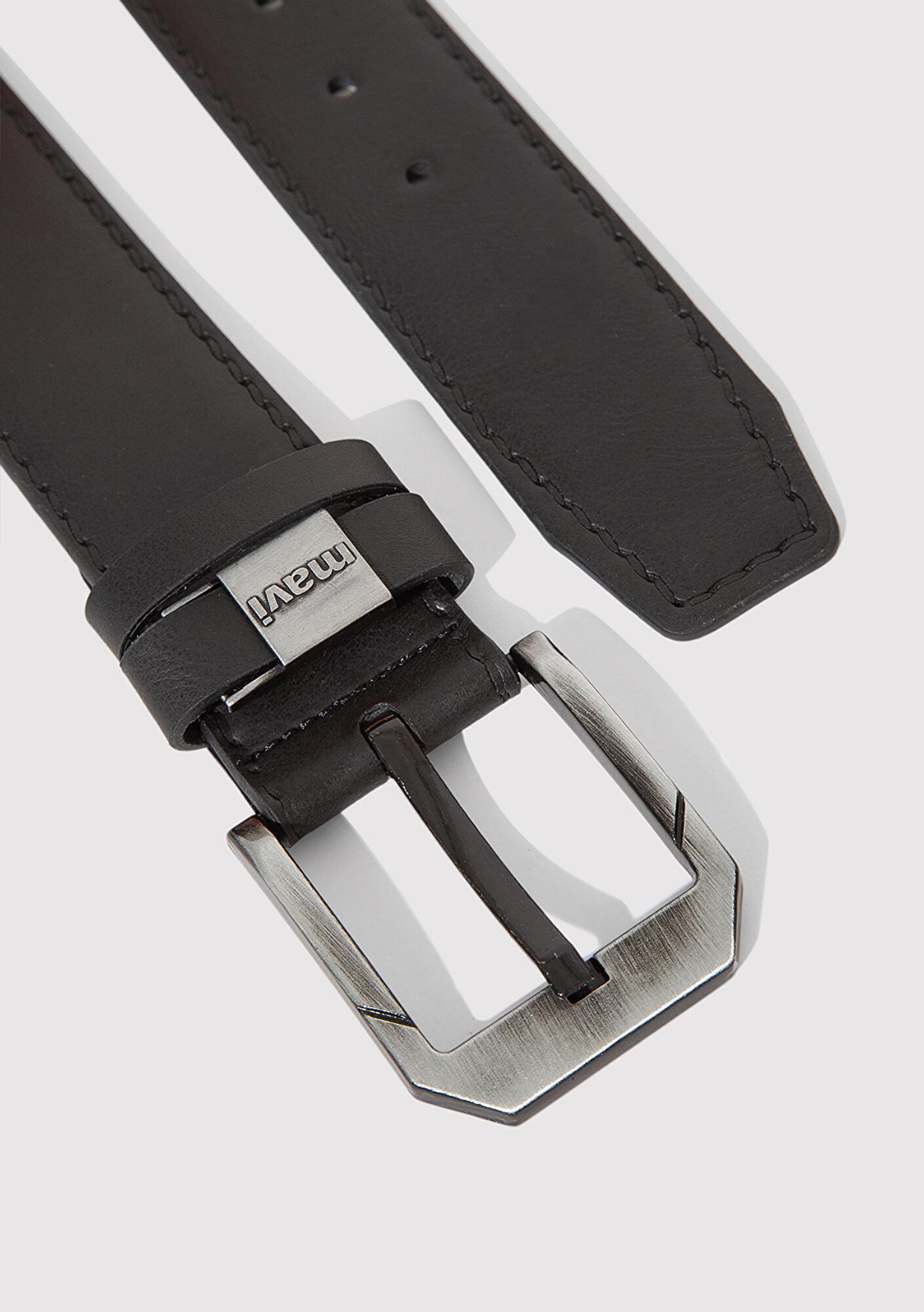 Mavi Siyah Suni Deri Kemer 0912074-900