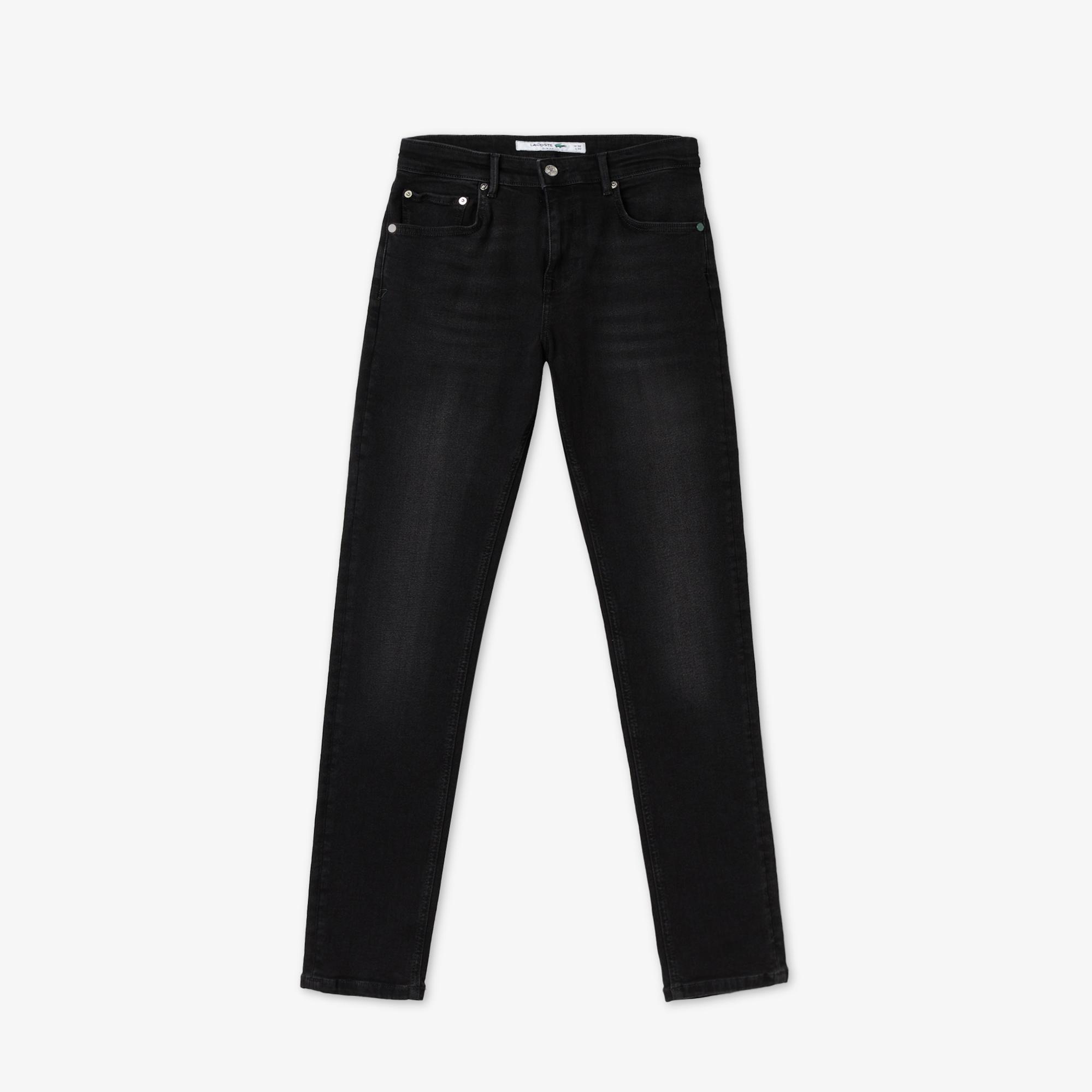 Lacoste Erkek Slim Fit Siyah Jean Pantolon