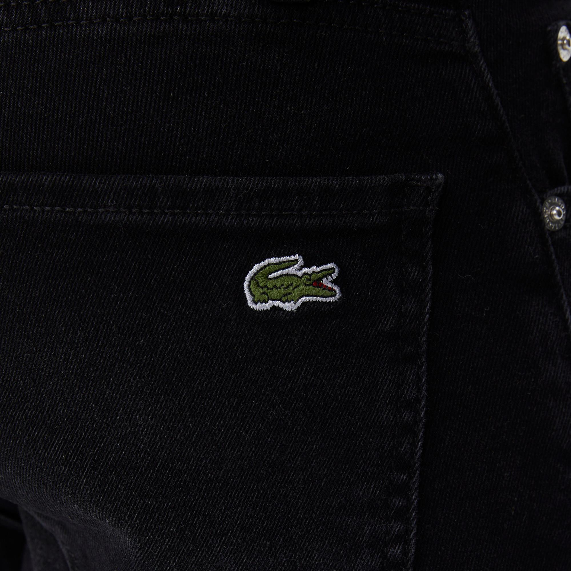Lacoste Erkek Slim Fit Siyah Jean Pantolon