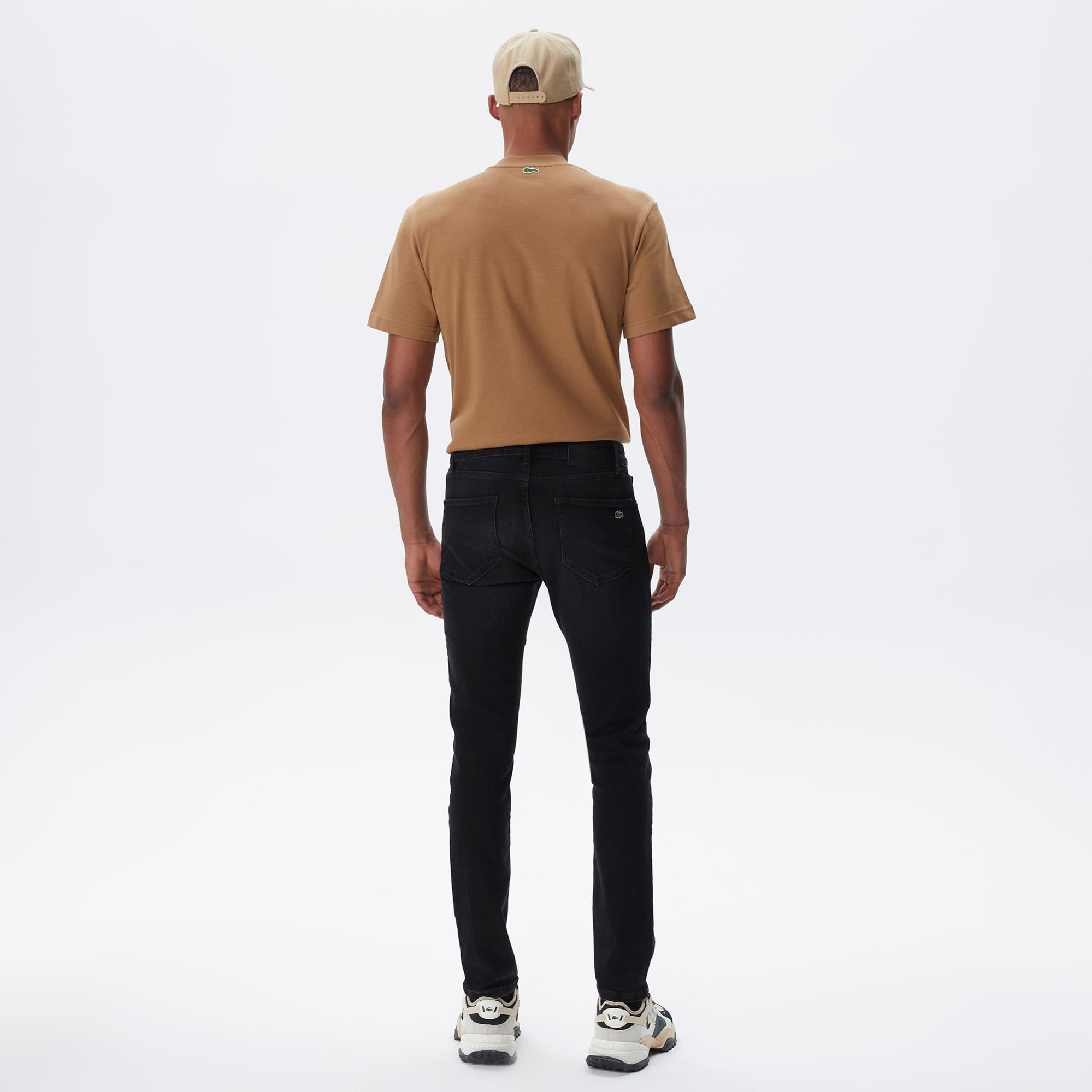 Lacoste Erkek Slim Fit Siyah Jean Pantolon