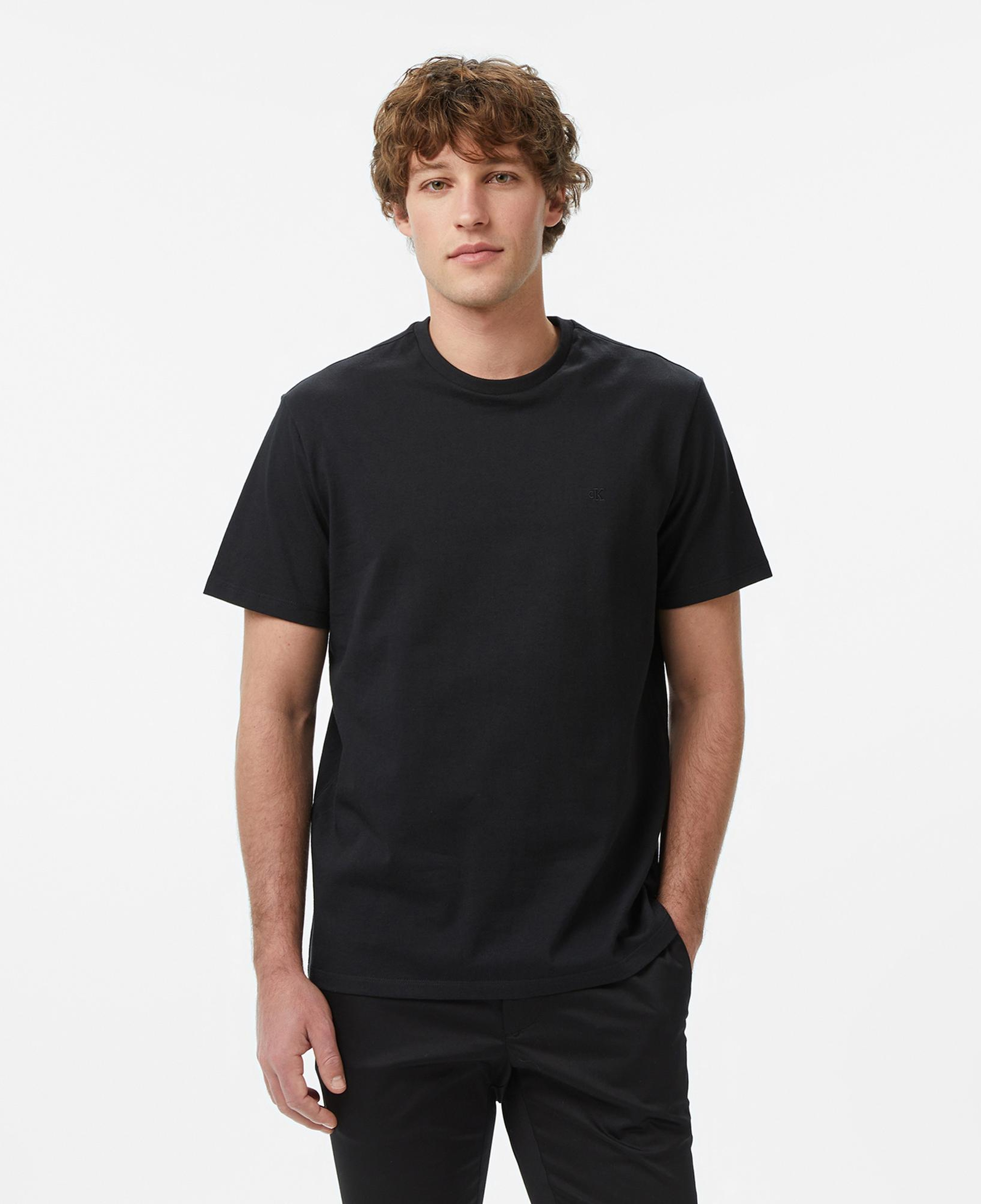 Calvin Klein Classic Monogram Erkek Siyah T-Shirt